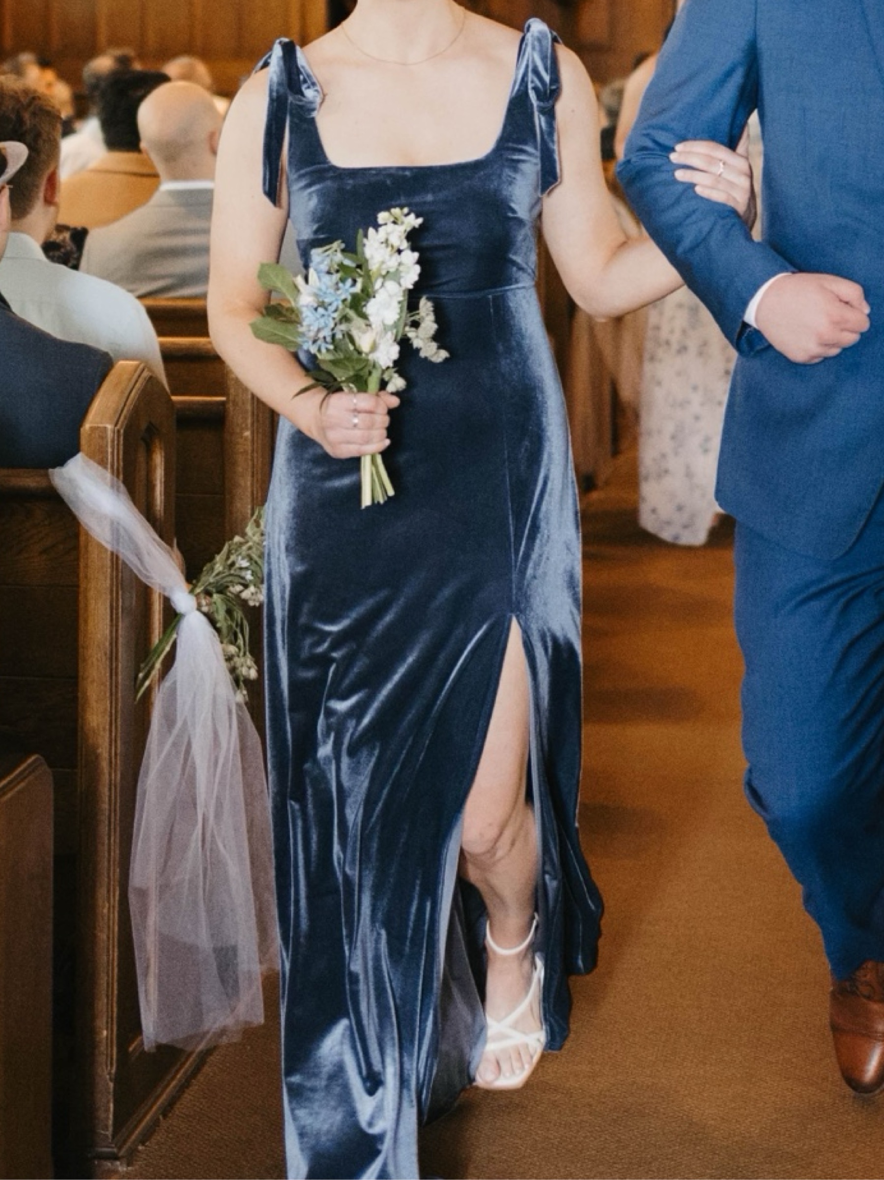 birdy grey velvet dresses Alex Navy Blue Dress by Birdy Grey gray vest