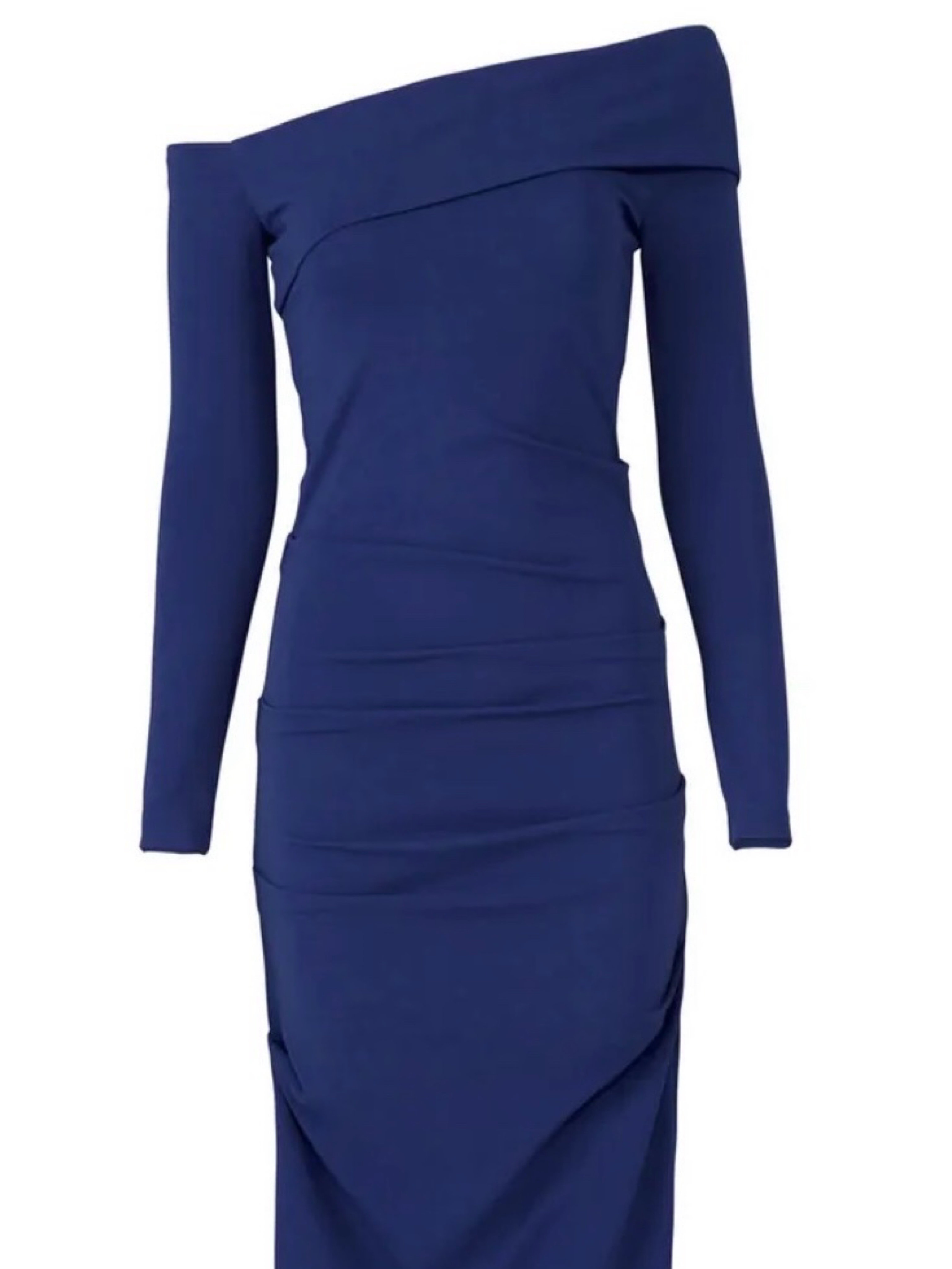 nicole miller blue dress Nicole Miller Twist-Front Maxi Dress In Blue - 49% Off
