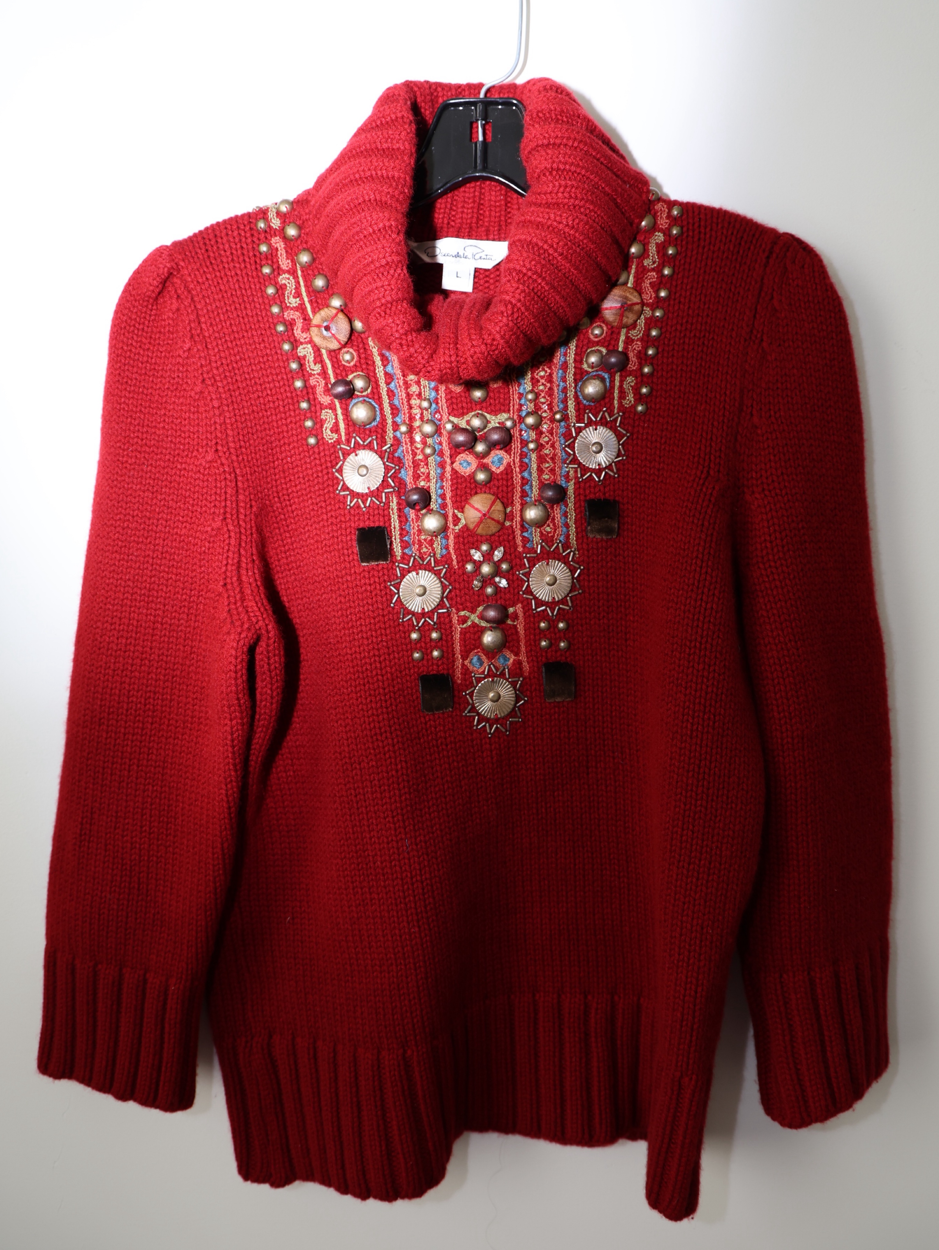 Oscar De La Renta | Embellished Cashmere turtleneck