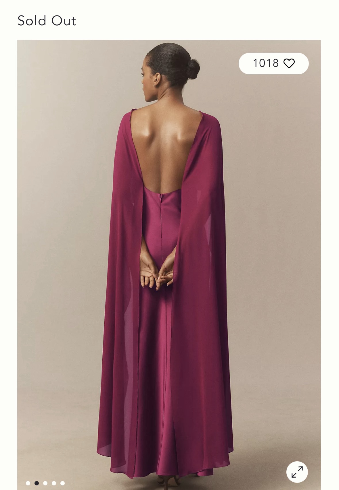 Sold Out Anthropologie V-Neck Berry Cape Maxi Dress by Anthropologie - Pickle Sold Out Anthropologie V-Neck Berry Cape Maxi Dress by Anthropologie - Pickle
