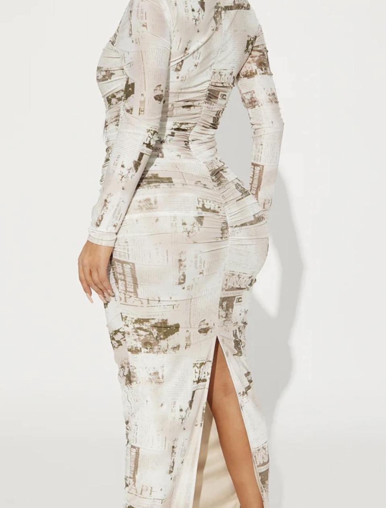 Cream, white, and black bodycon dress by Fashion Nova - Pickle Cream, white, and black bodycon dress by Fashion Nova - Pickle