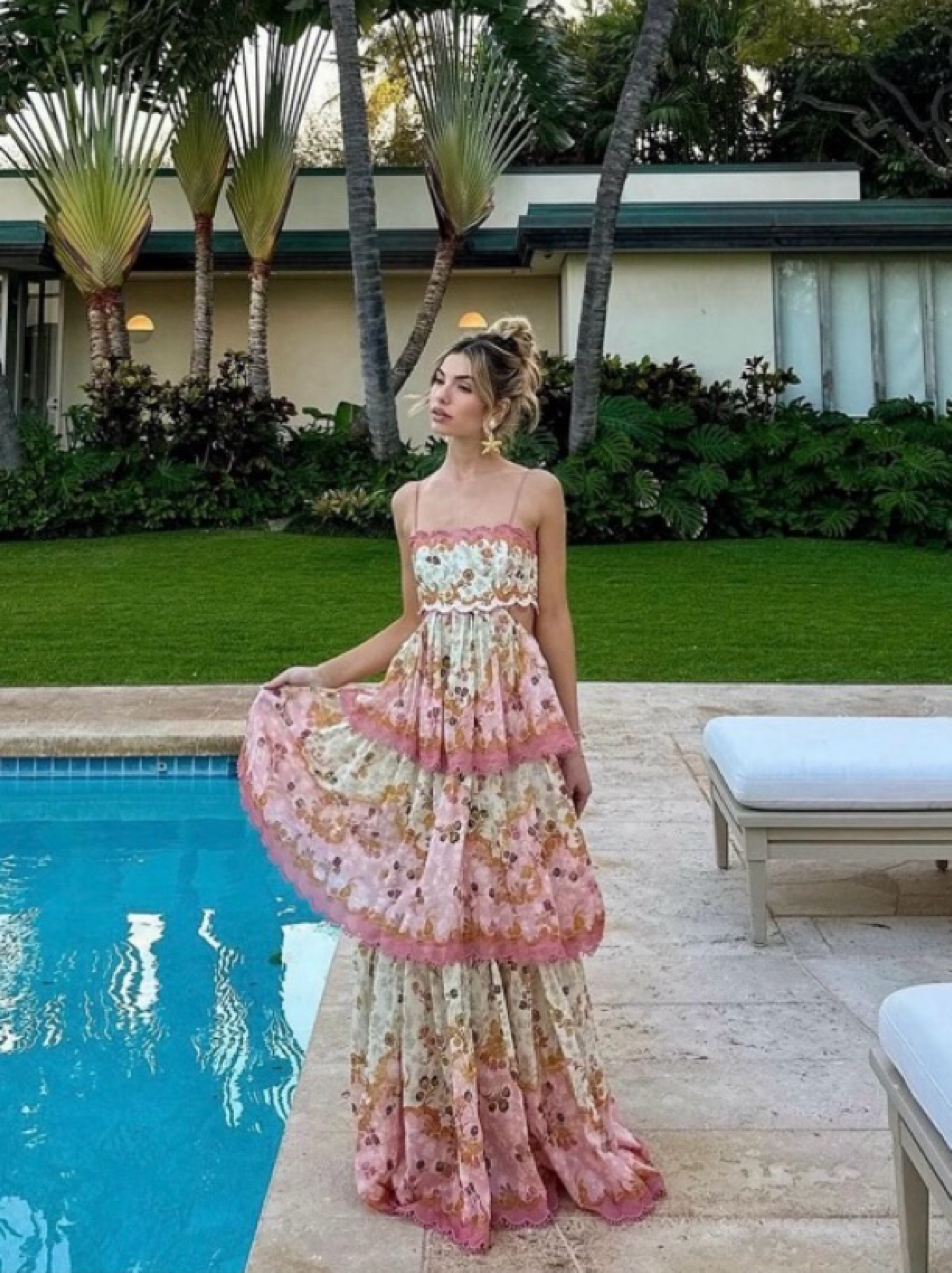 Zimmermann Laurel Frill Maxi Dress