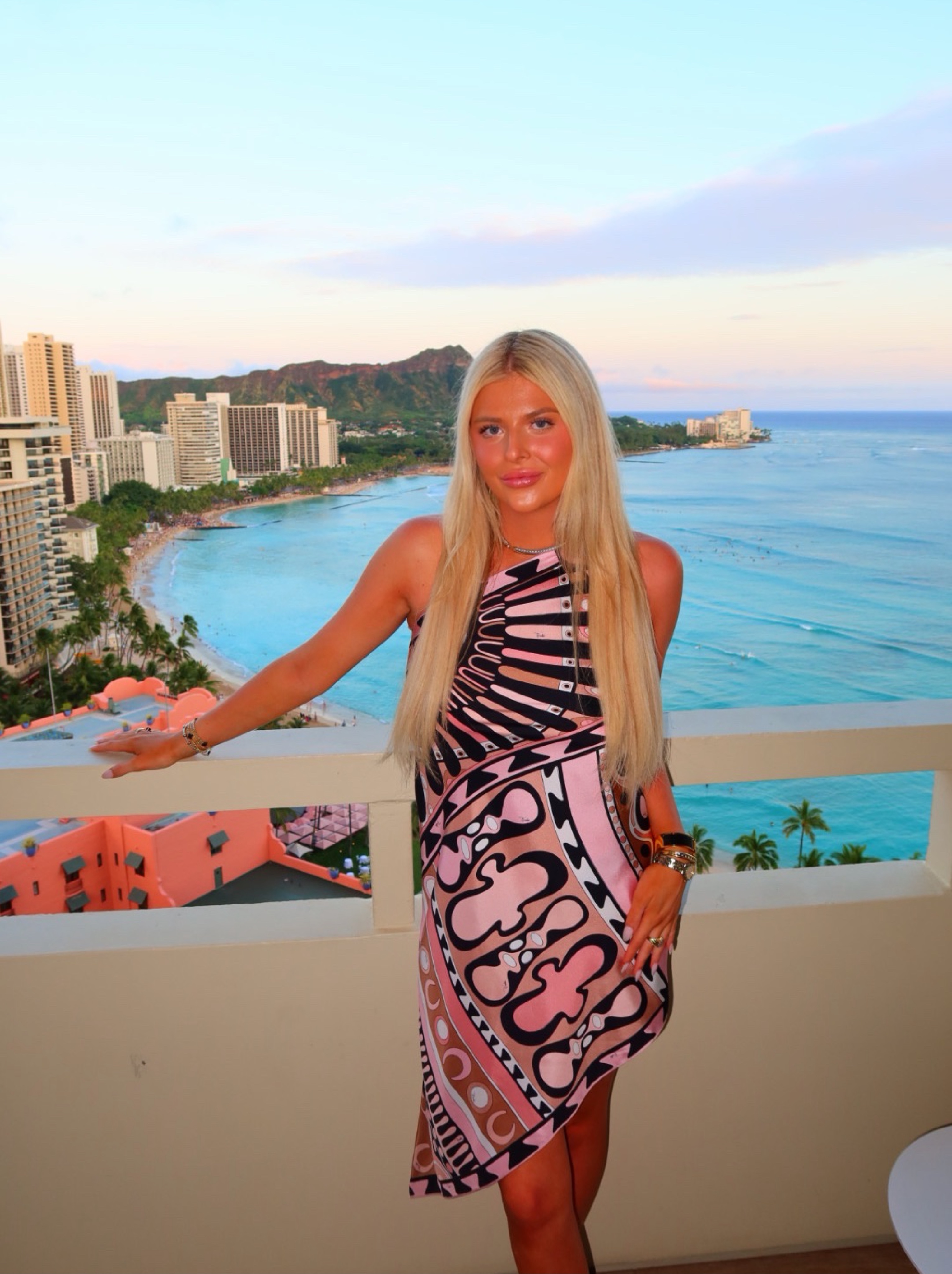 pucci one shoulder dress Pucci - Vivara Print One Shoulder Silk Dress - Size: L - Turquoise & Blue