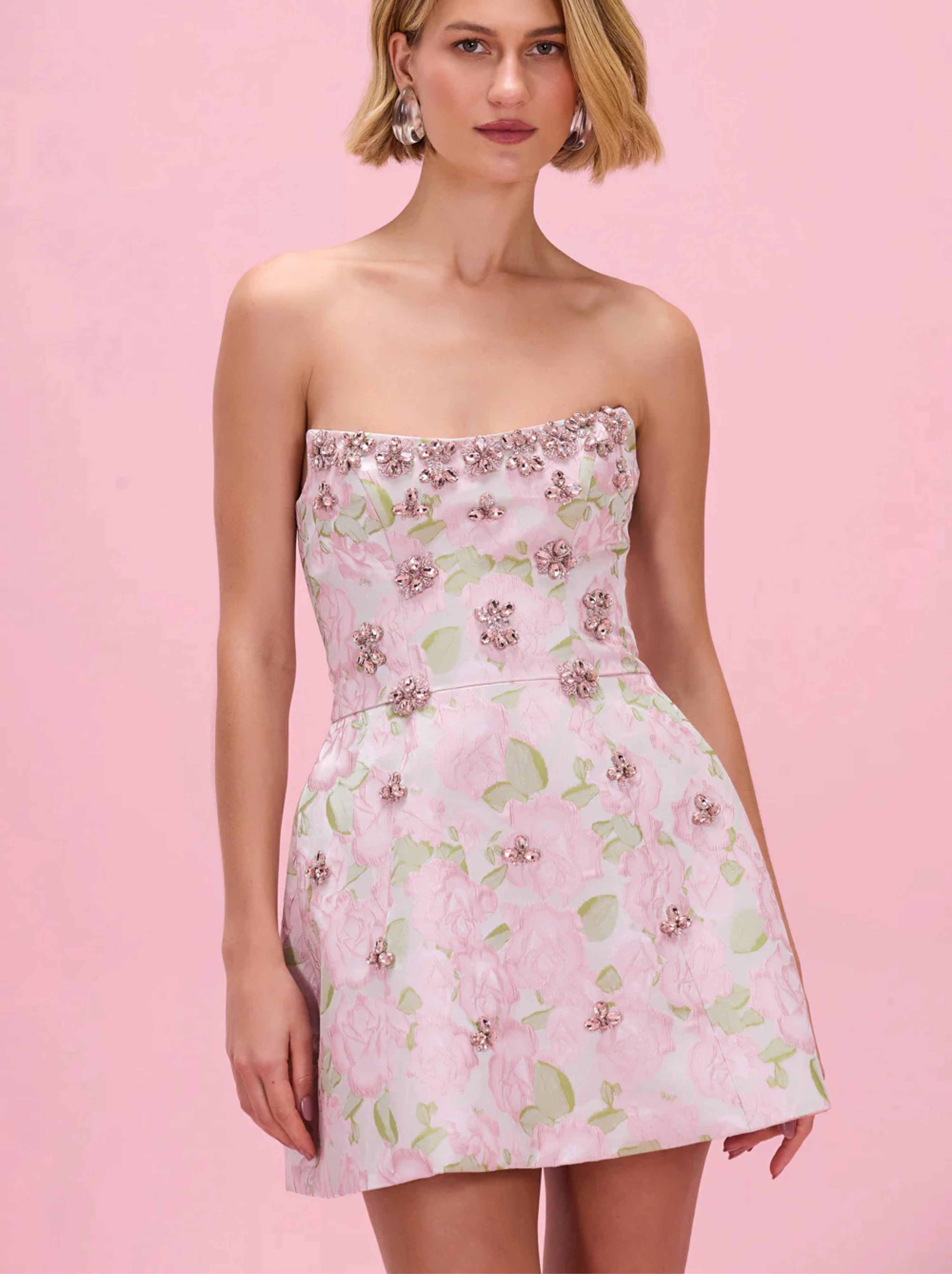 PatBo Garden Jacquard Mini Dress