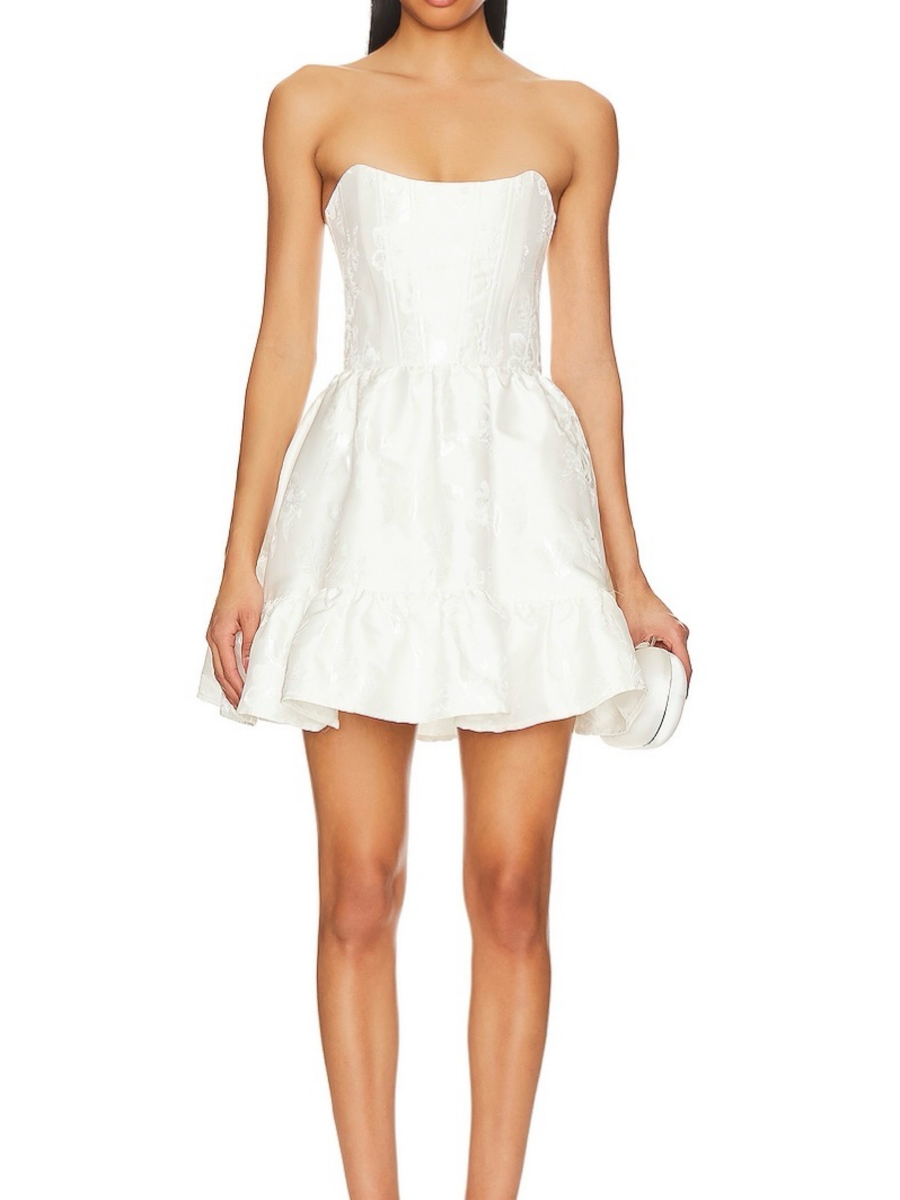 organic cotton dress material The Play x-sibling-handle:tidal-corset-mini-dress-ivory English Factory Scallop Embroidered Size:XXXS(6/12mos) or simply want to