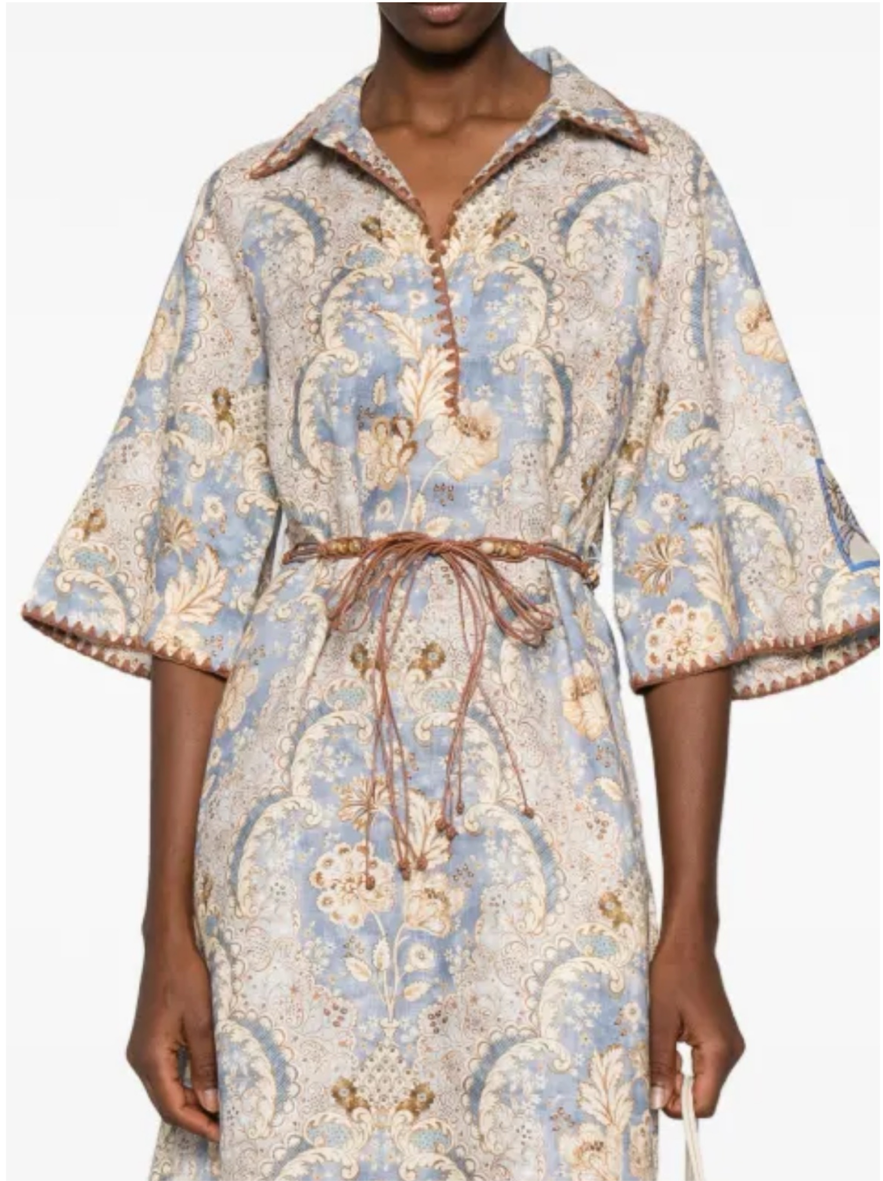 Zimmerman Linen Daylight Tunic in DAMASK DENIM (BLUE PICTURED ABOVE)