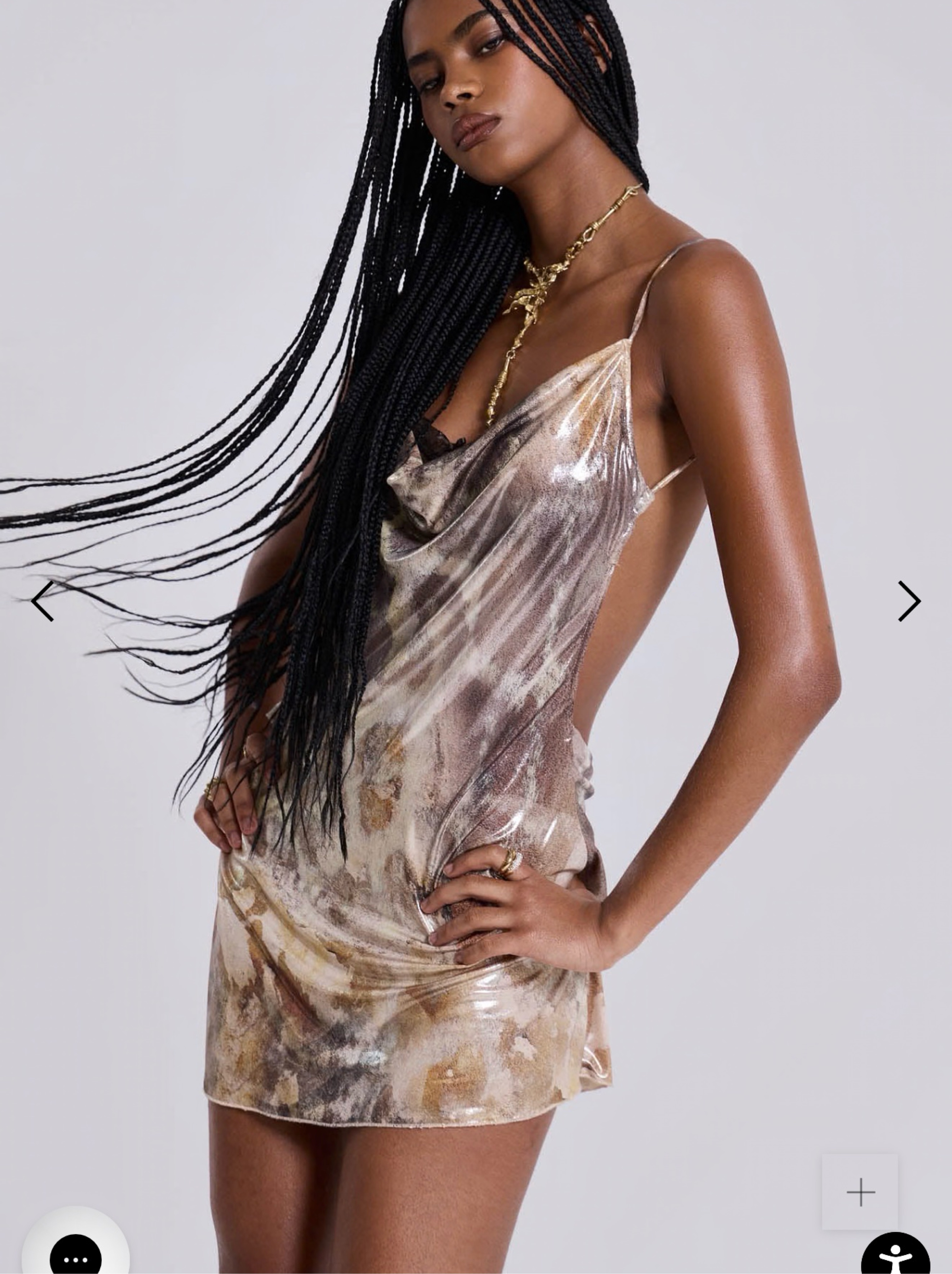 jaded london leopard metallic mirage mini dress Mirage Printed Dress With Bra