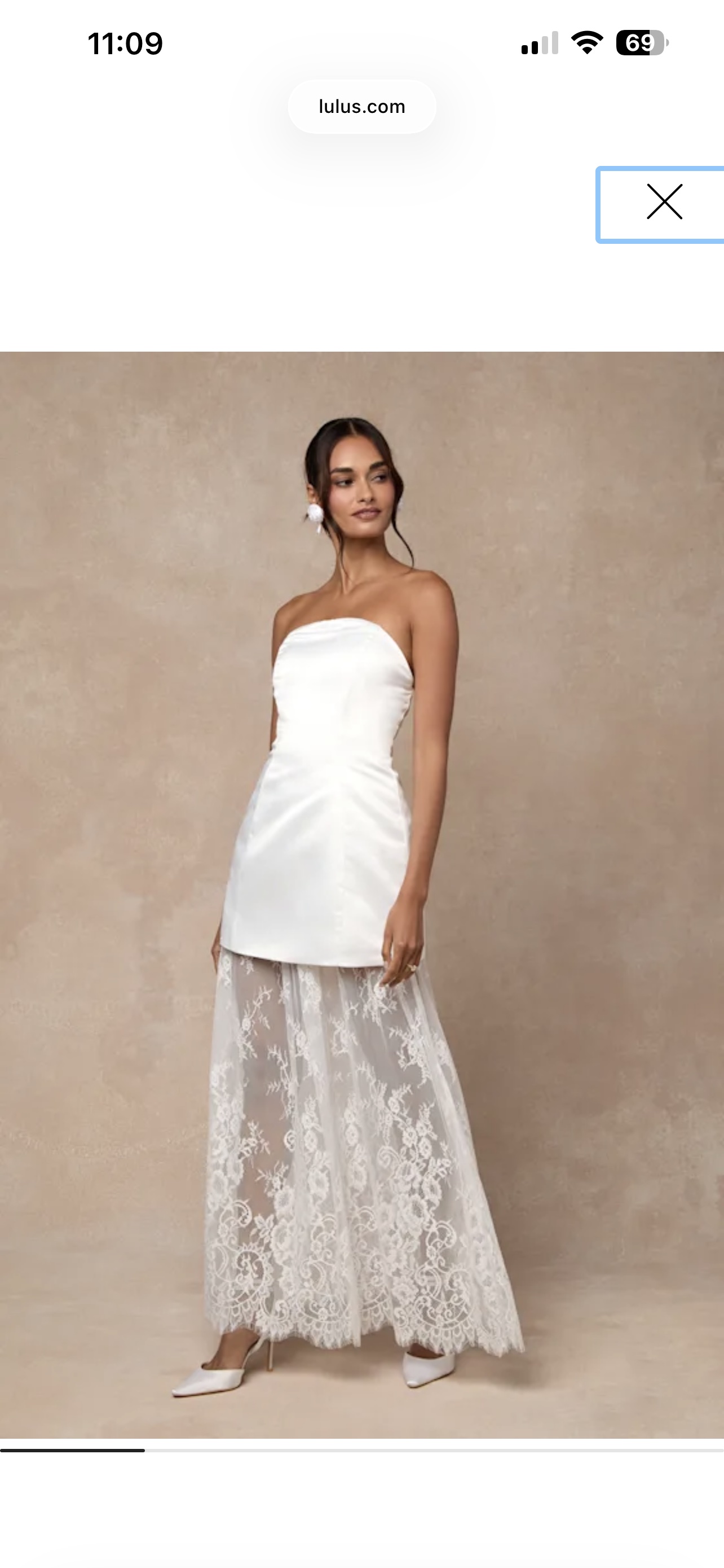 winslet white satin sheer hem strapless maxi dress Lulus | Dresses | Lulus Winslet White Satin Sheer Hem Strapless Maxi Dress Size M