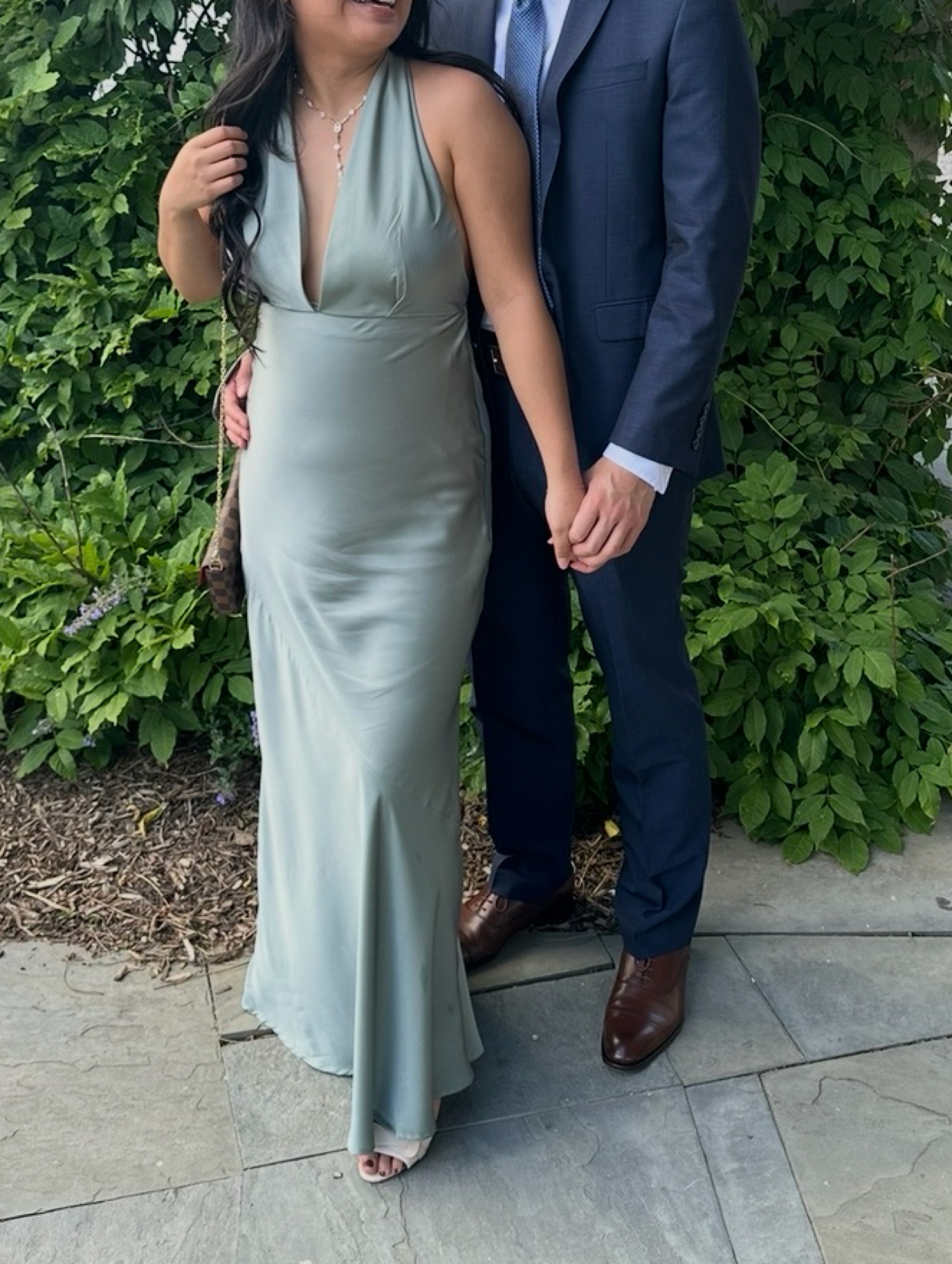 Sage Green Maxi Dress with cute bow/ribbon detailing by Princess Polly - Pickle Sage Green Maxi Dress with cute bow/ribbon detailing by Princess Polly - Pickle