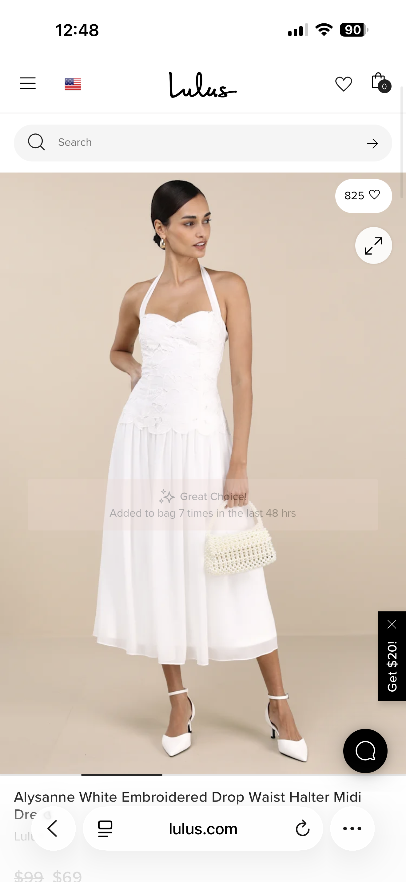 Alysanne White Embroidered Drop Waist Halter Midi Dress Lulus by Lulus -  Pickle