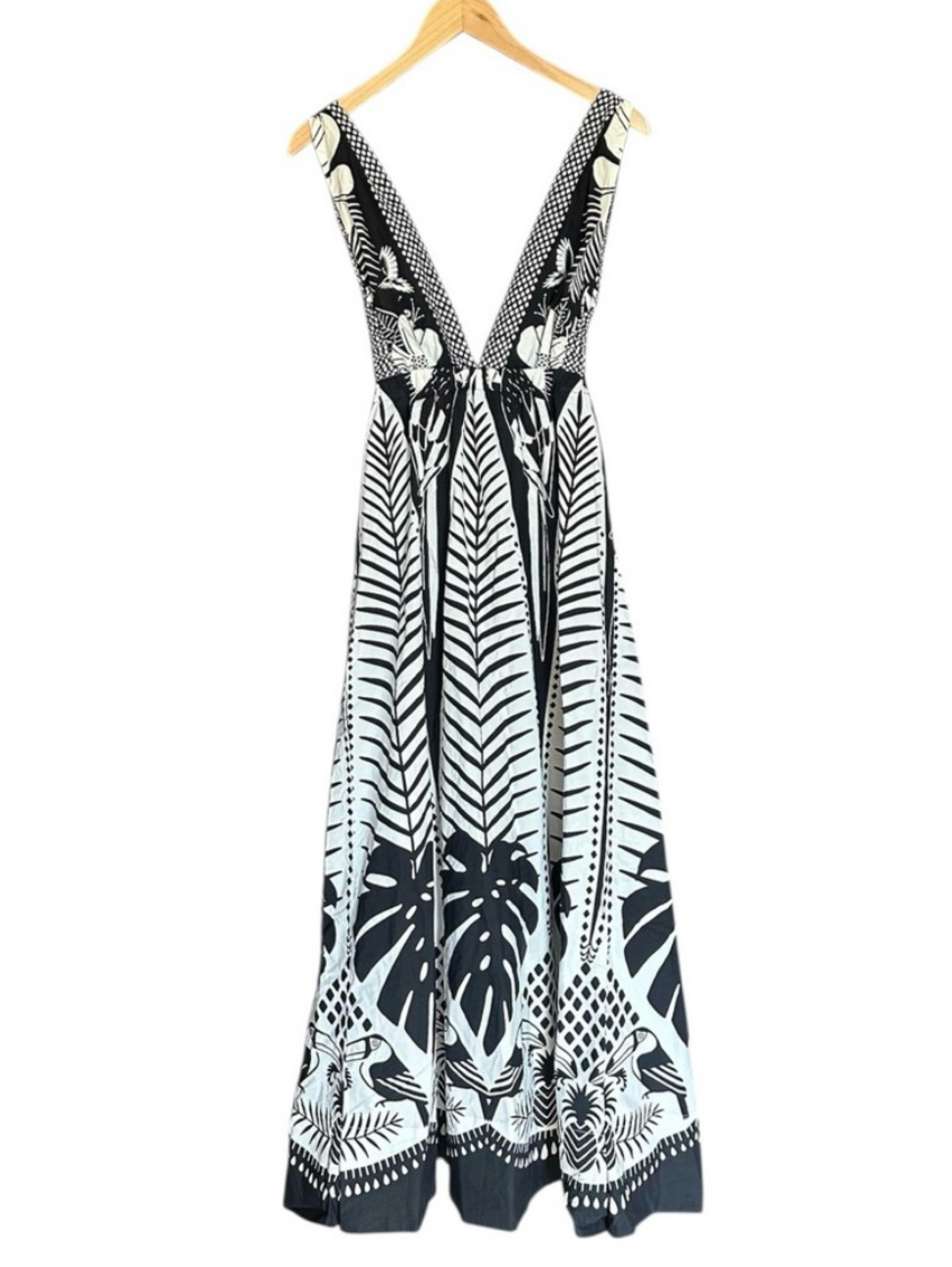 farm rio backless dress Farm Rio Open-Back Mini Dress