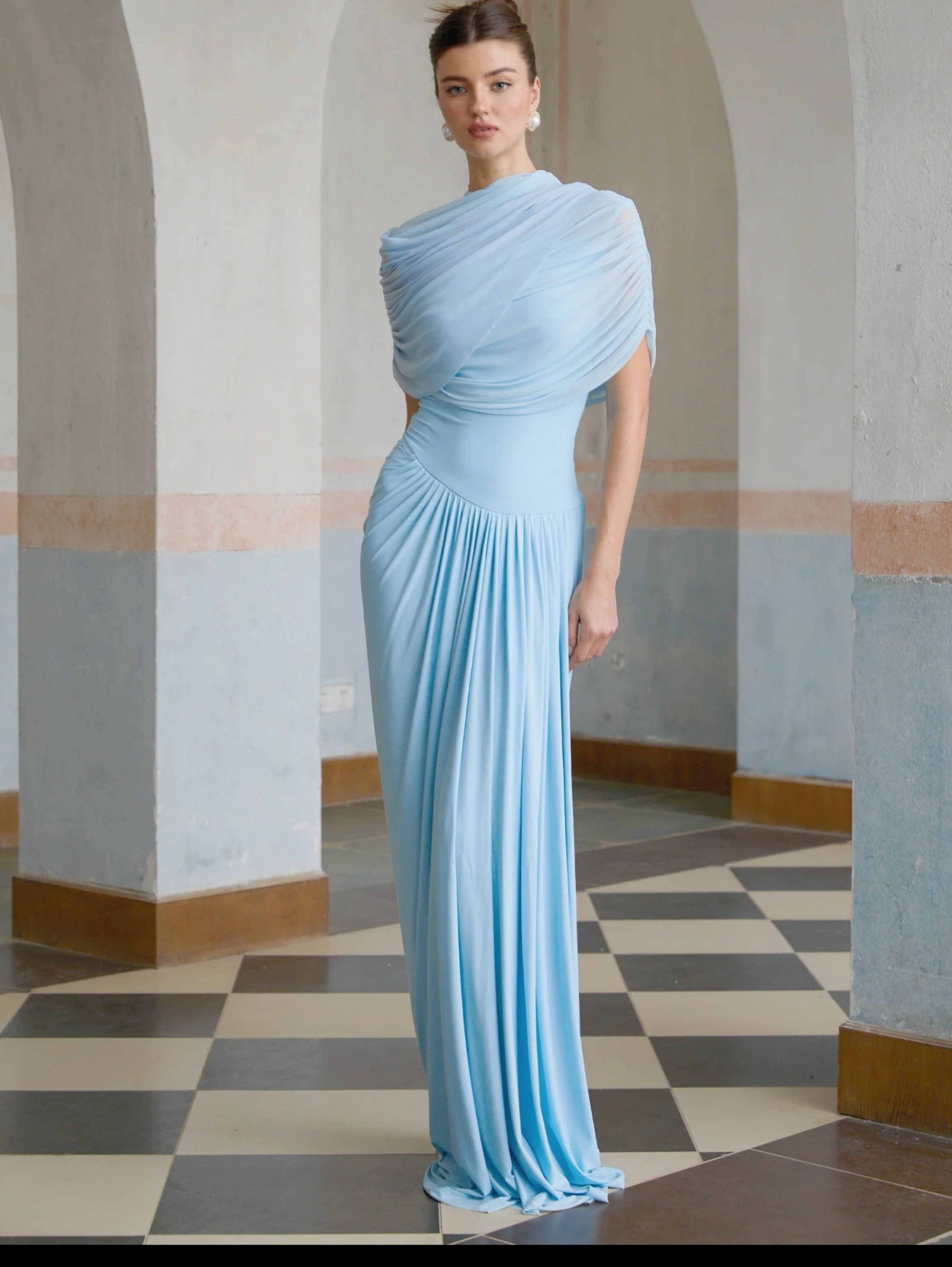 Layered Miss Rosier light blue dress by Miss Rosier - Pickle