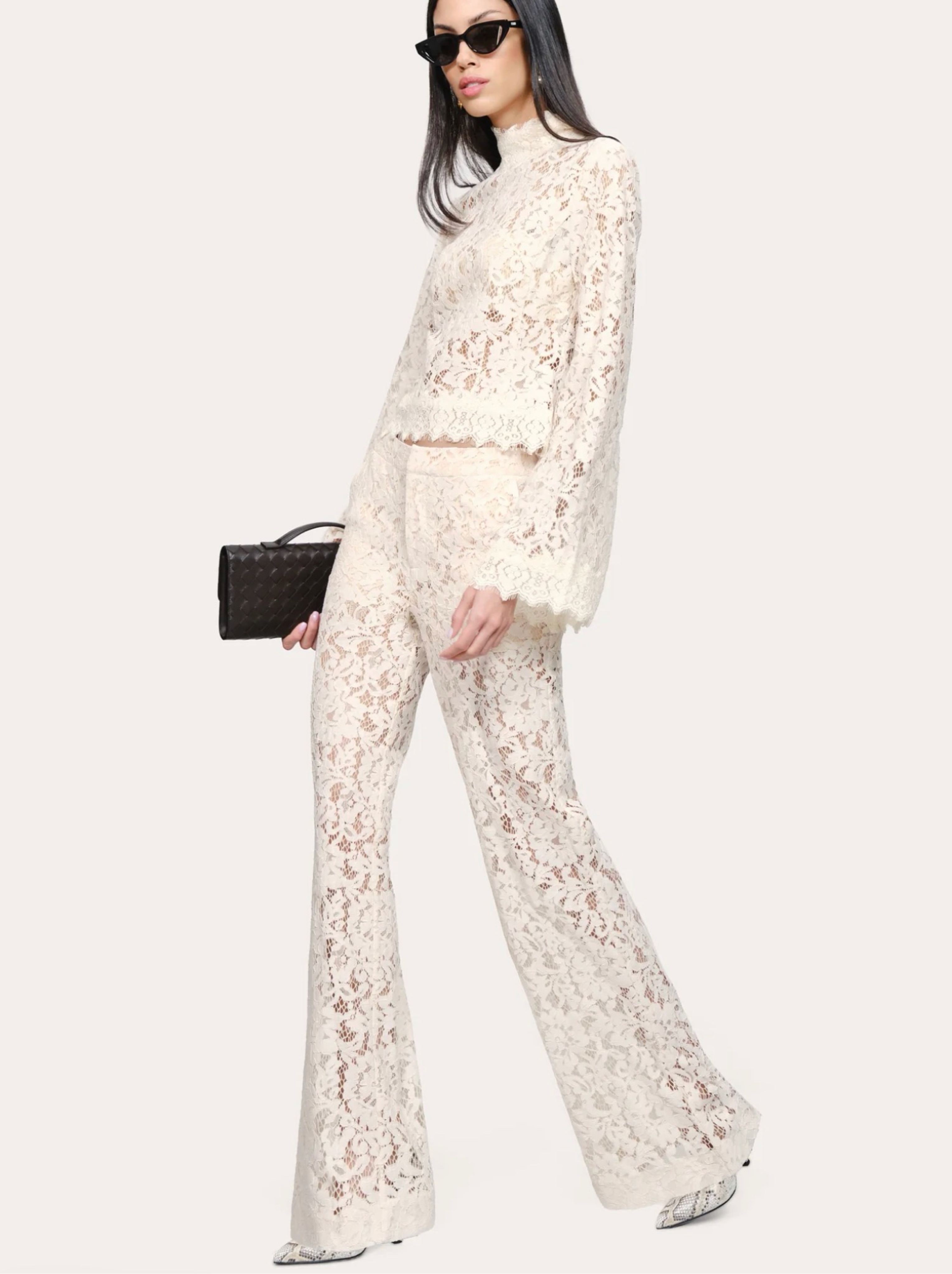Elie Tahari Cream Lace Set (XS)