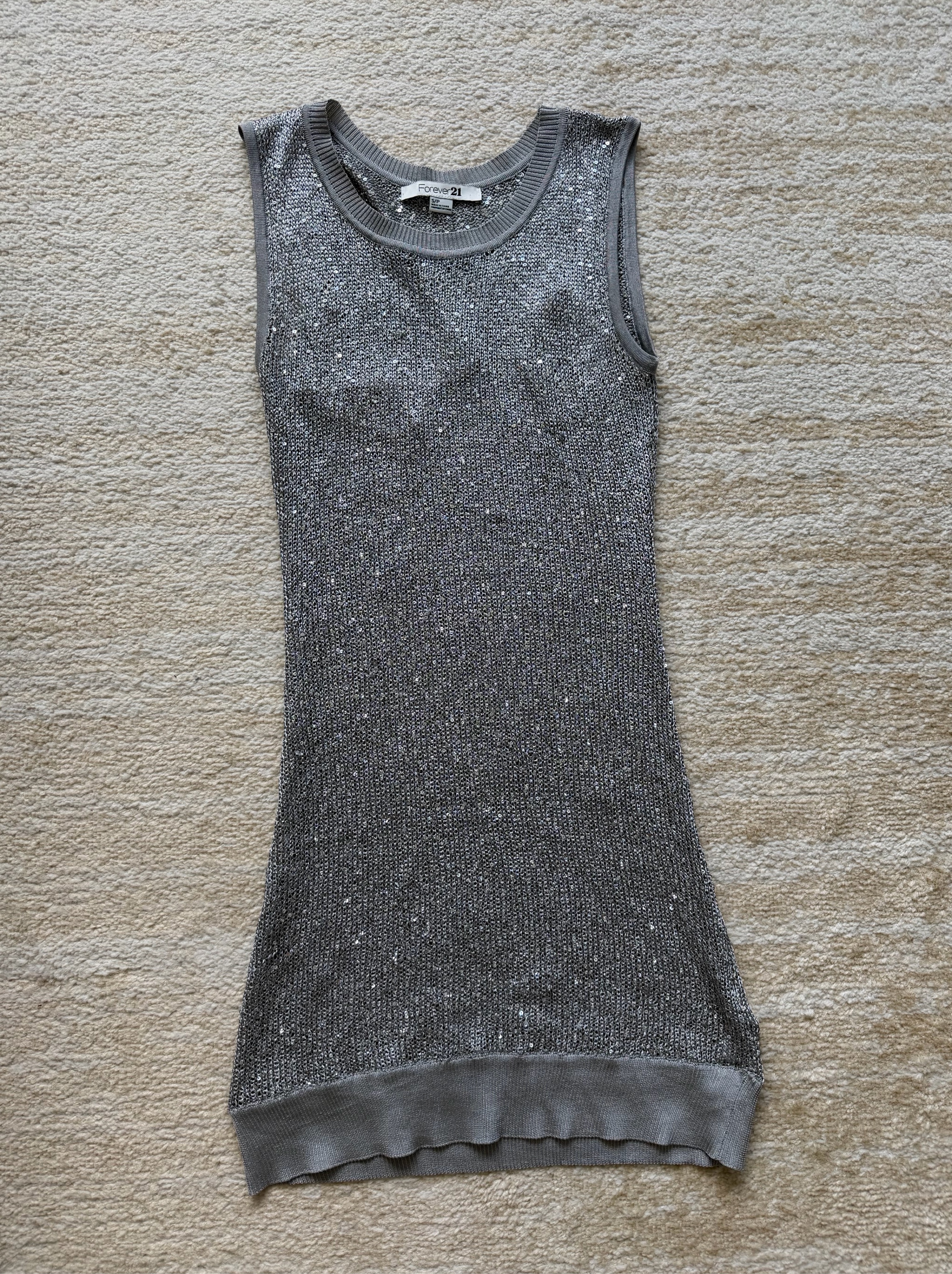 forever 21 silver sequin dress Plus Size Sequin Mini Dress