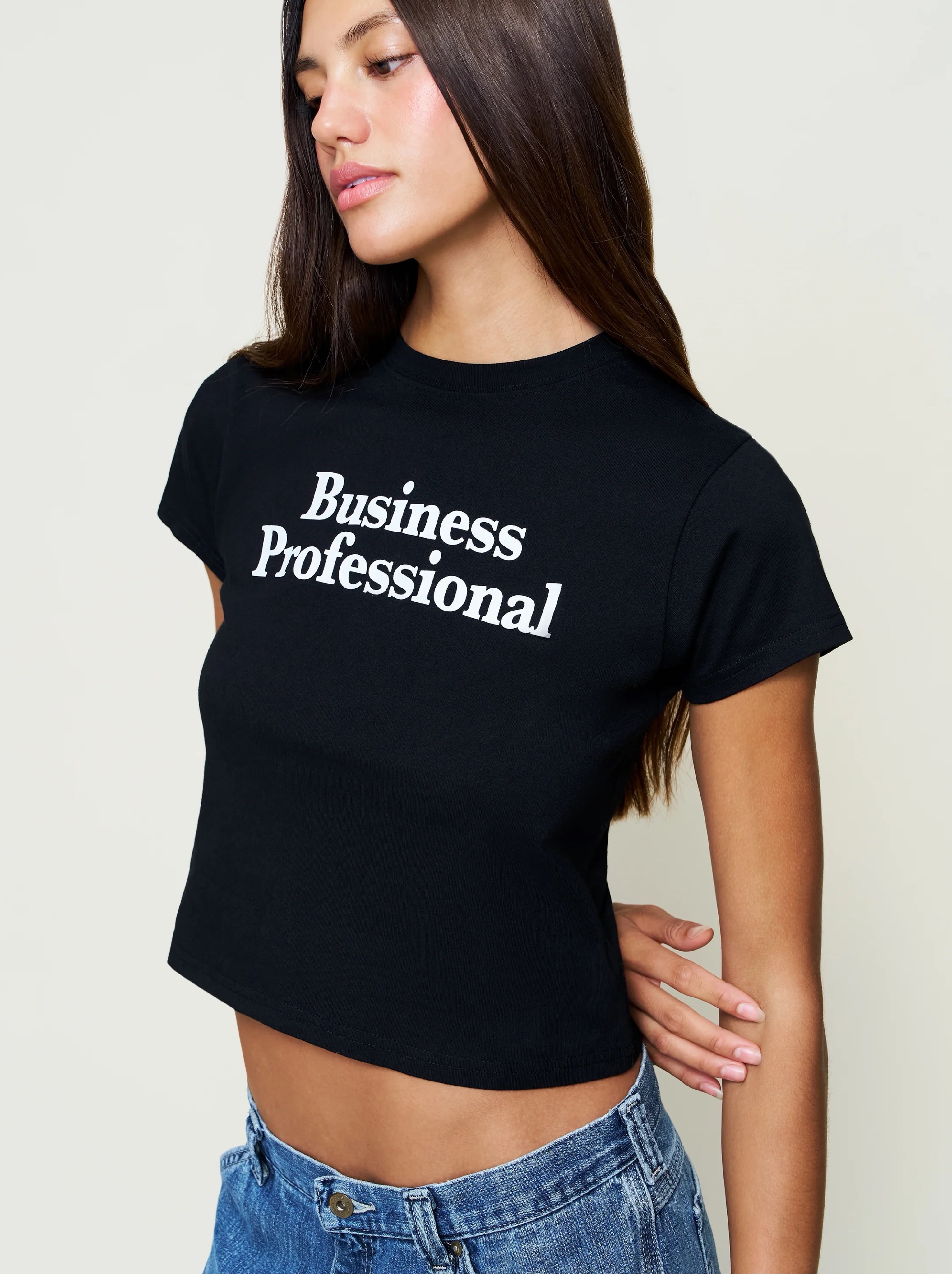Guizio “business professional” baby tee (XS)