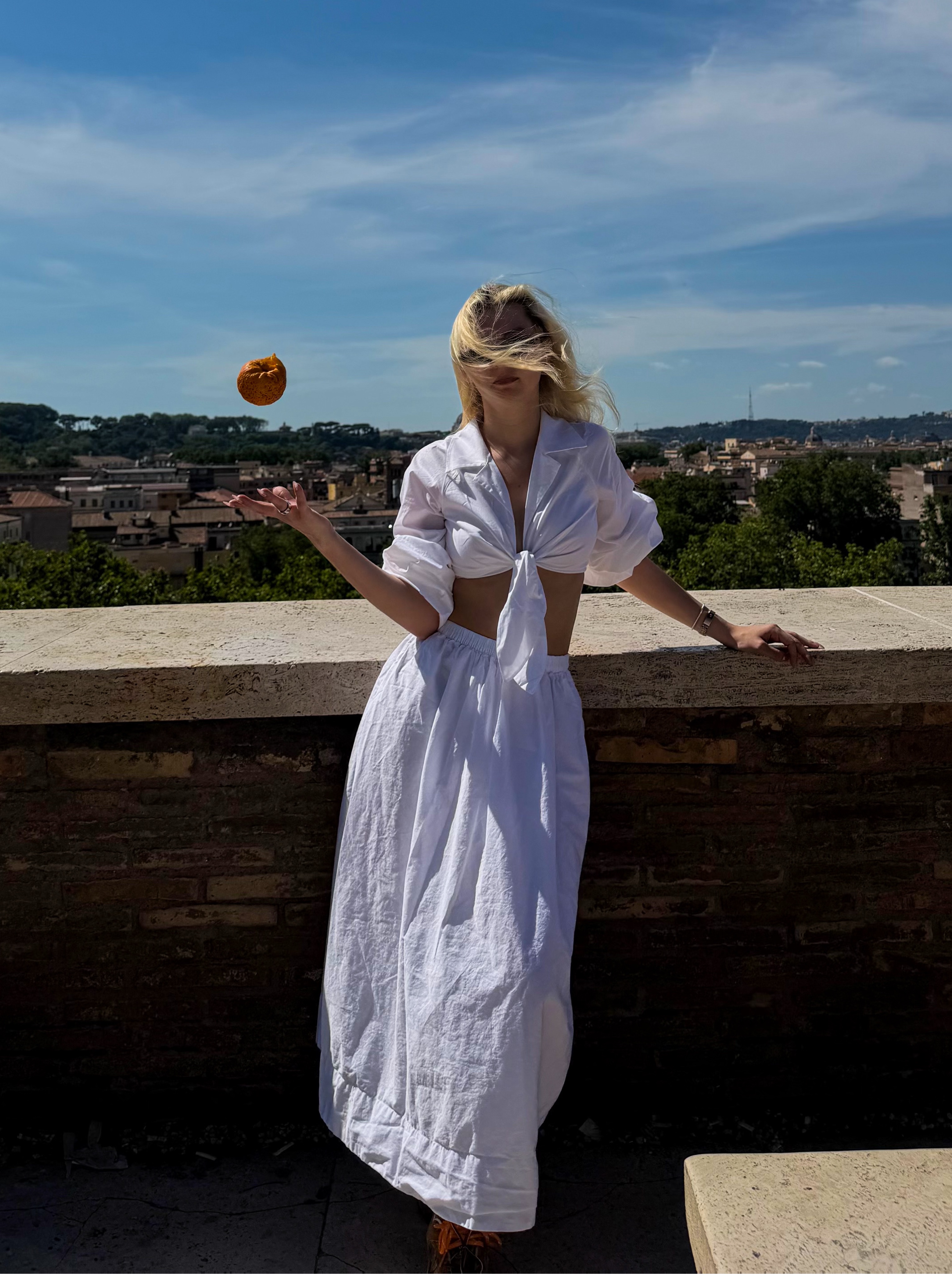 aritzia white maxi dress Strudel Poplin Maxi Dress