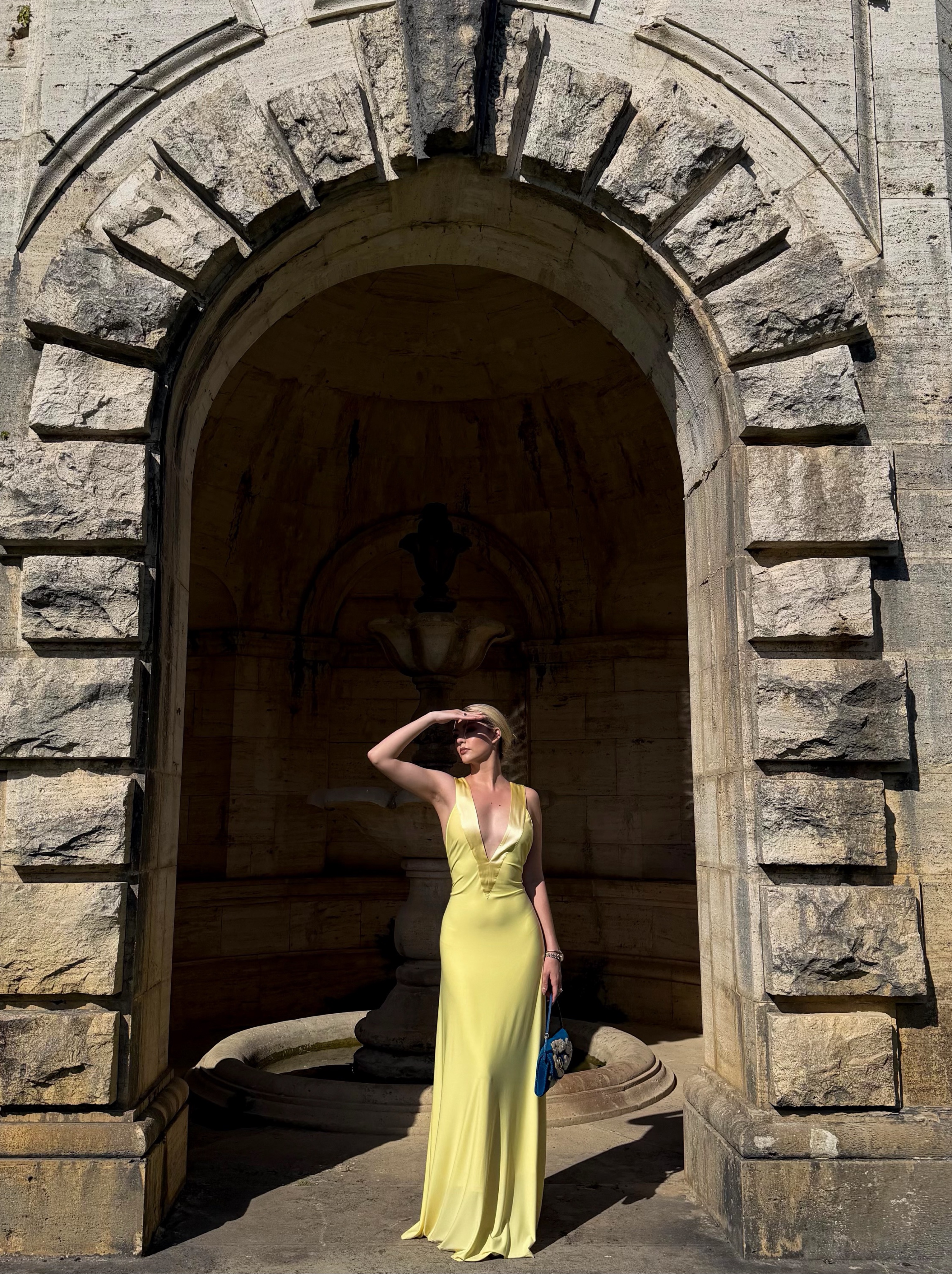 Ance Gria Rosa Lemon Gown XS