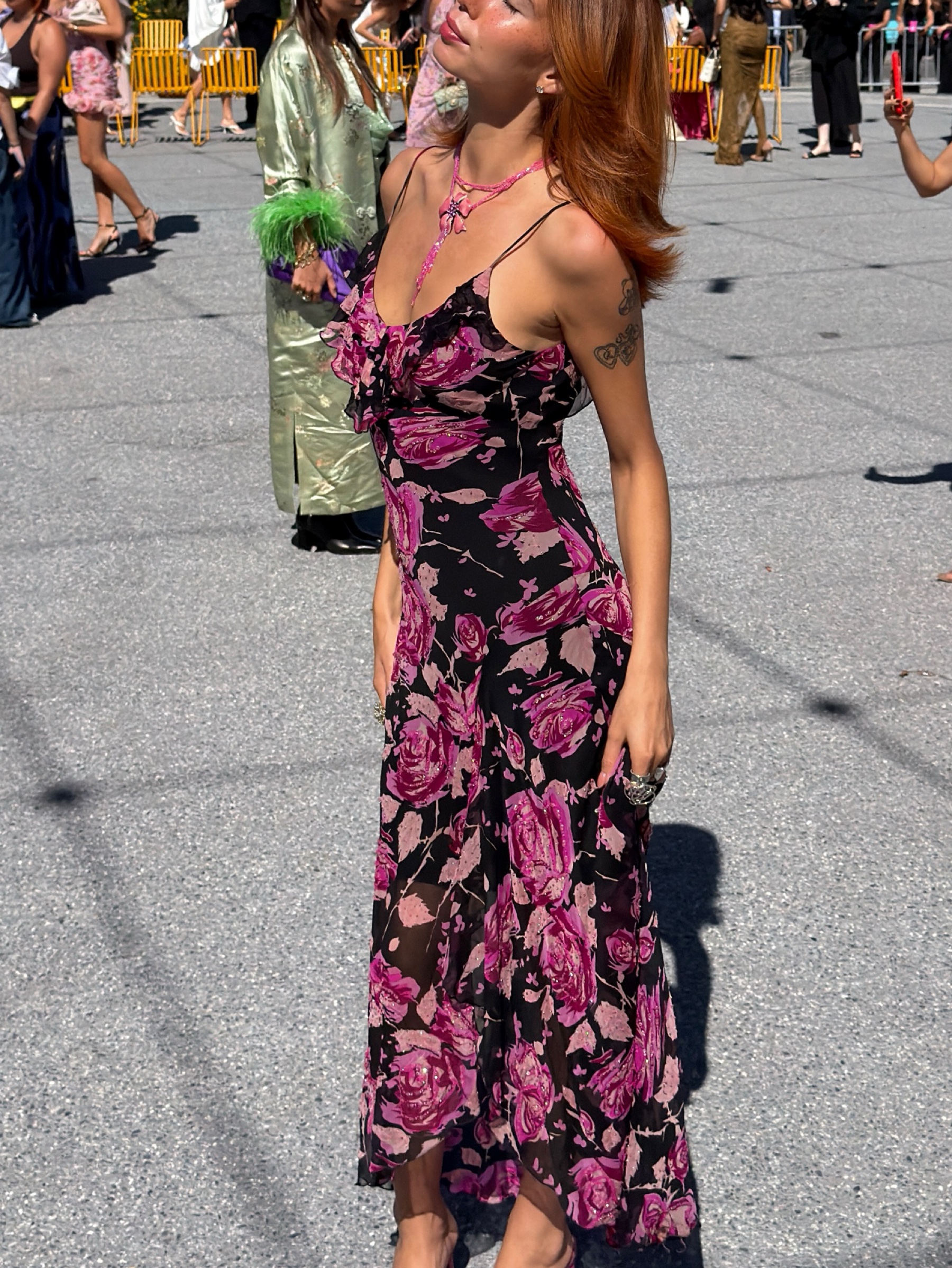 Vintage 2000s Floral Asymmetrical Dress by Vintage - Unknown | Pickle