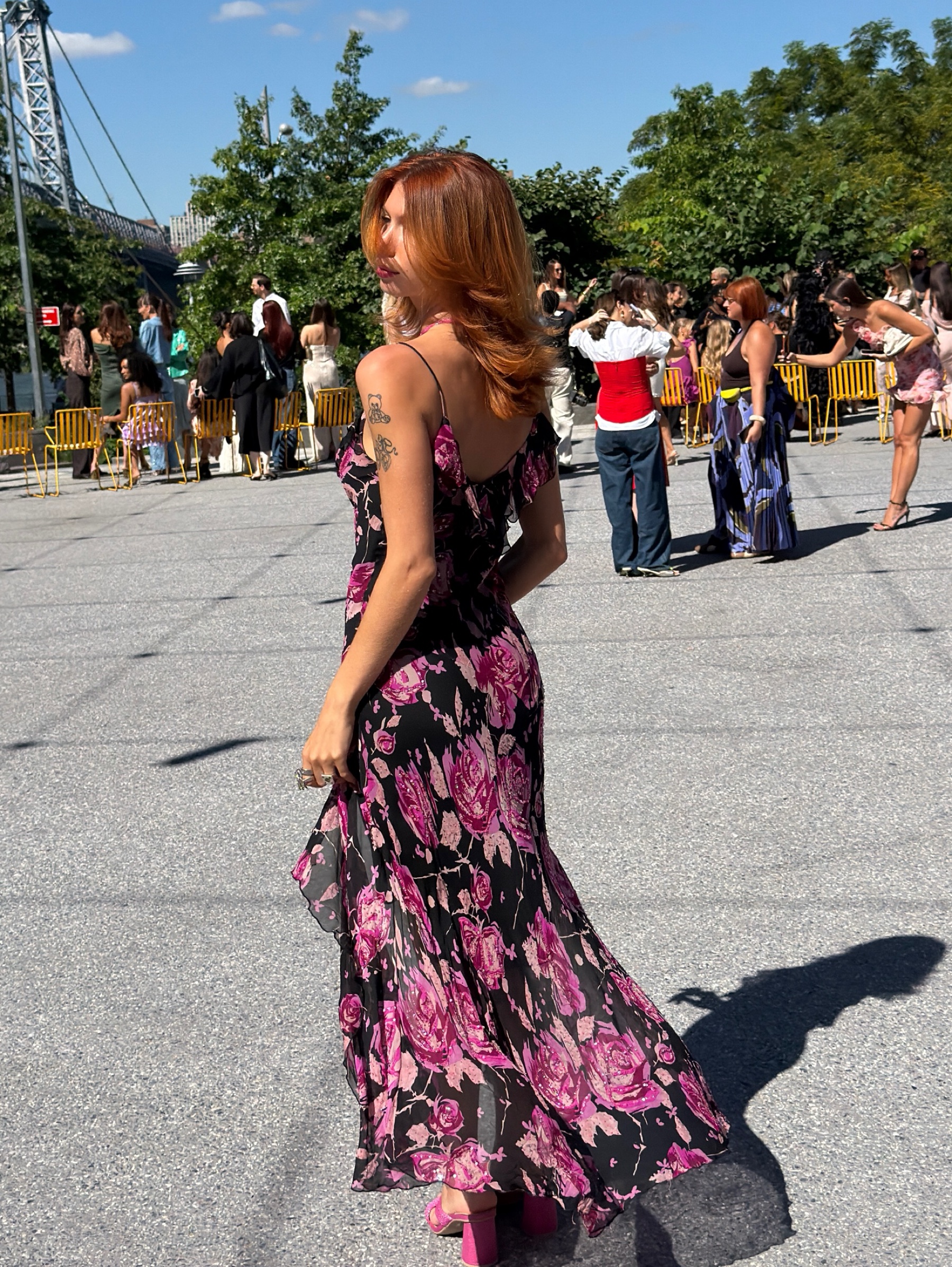 Vintage 2000s Floral Asymmetrical Dress by Vintage - Unknown | Pickle