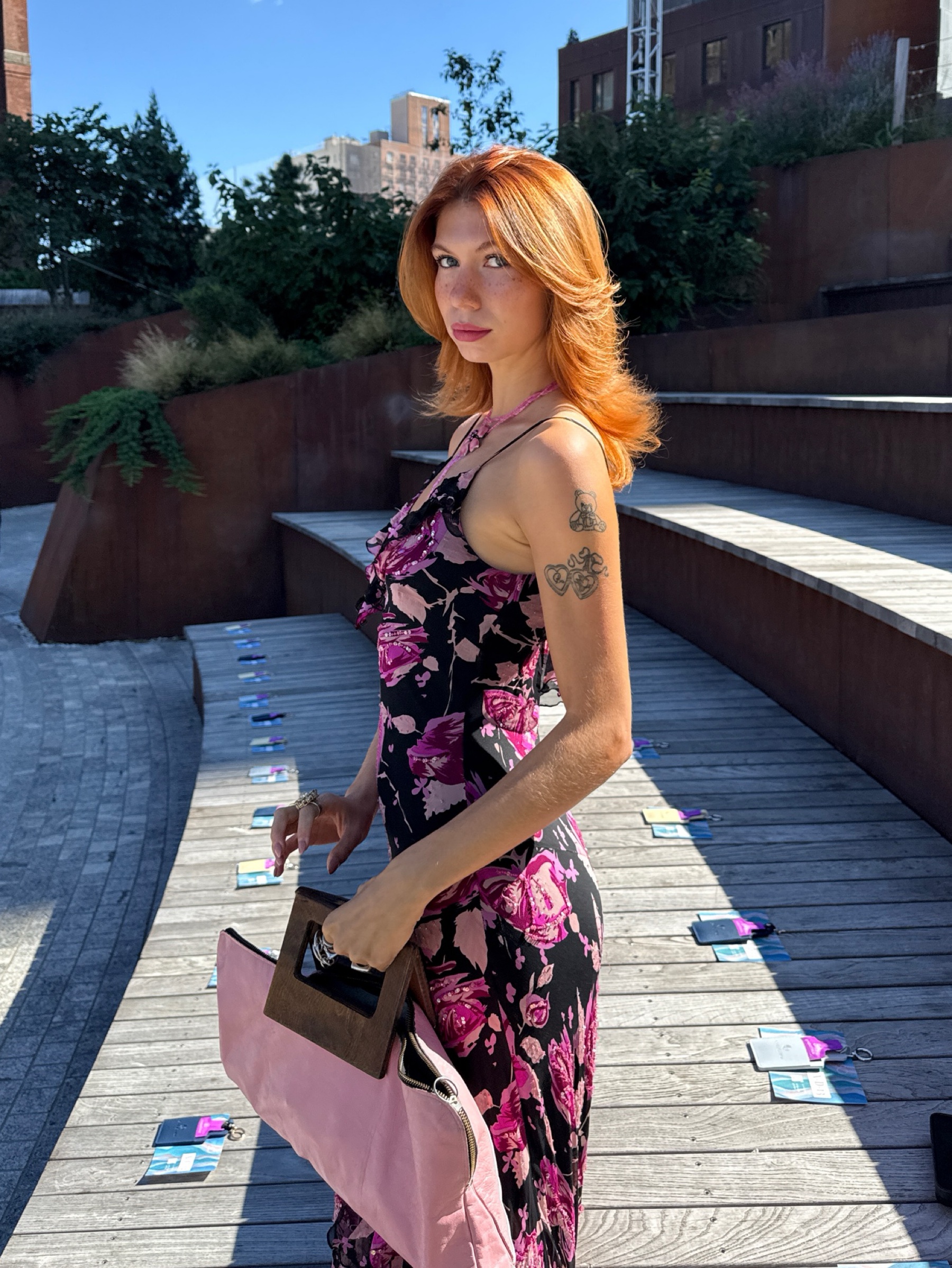 Vintage 2000s Floral Asymmetrical Dress by Vintage - Unknown | Pickle