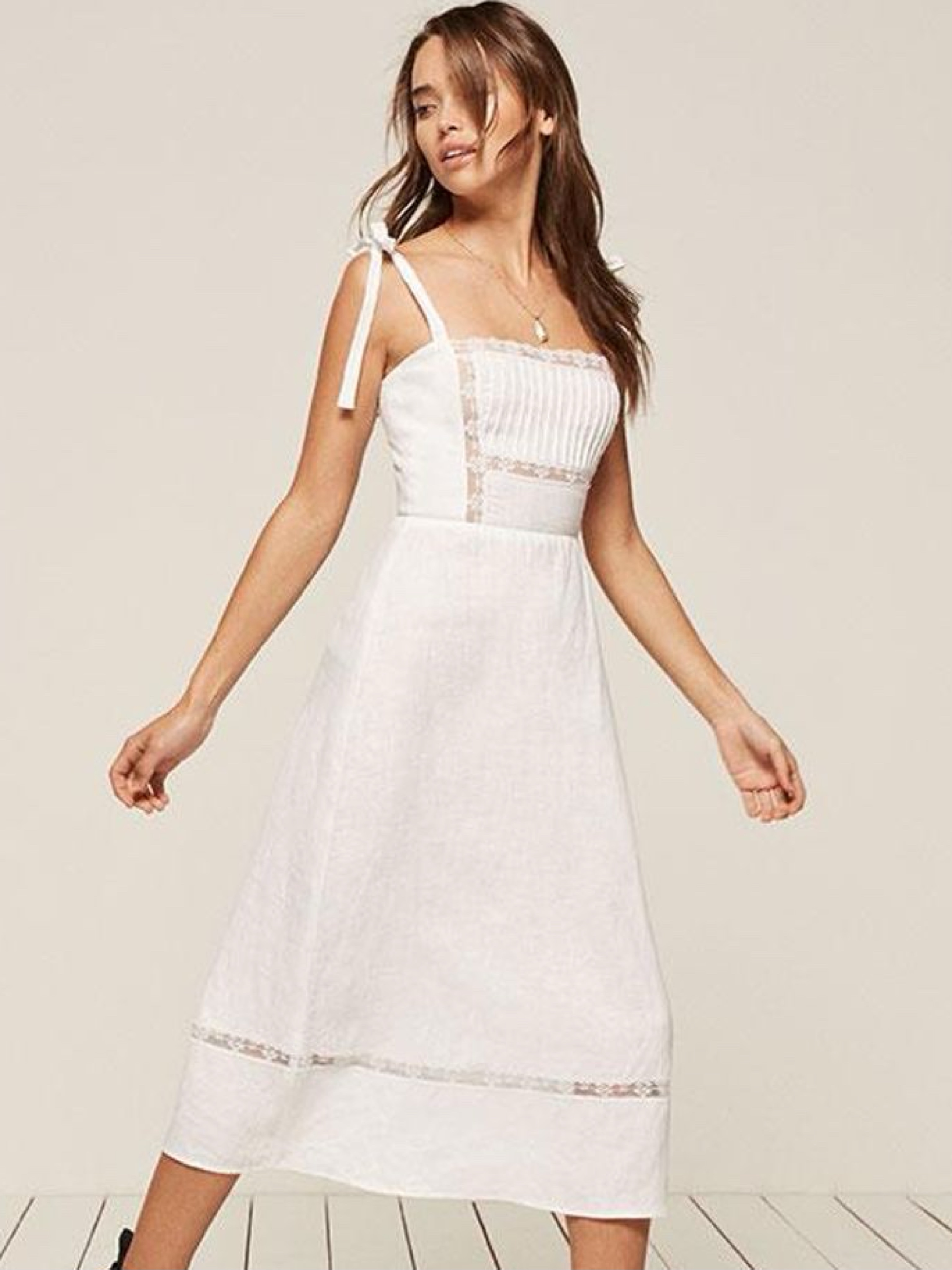 dakota lace midi dress For Love & Lemons Dakota Lace Dress Peach XS