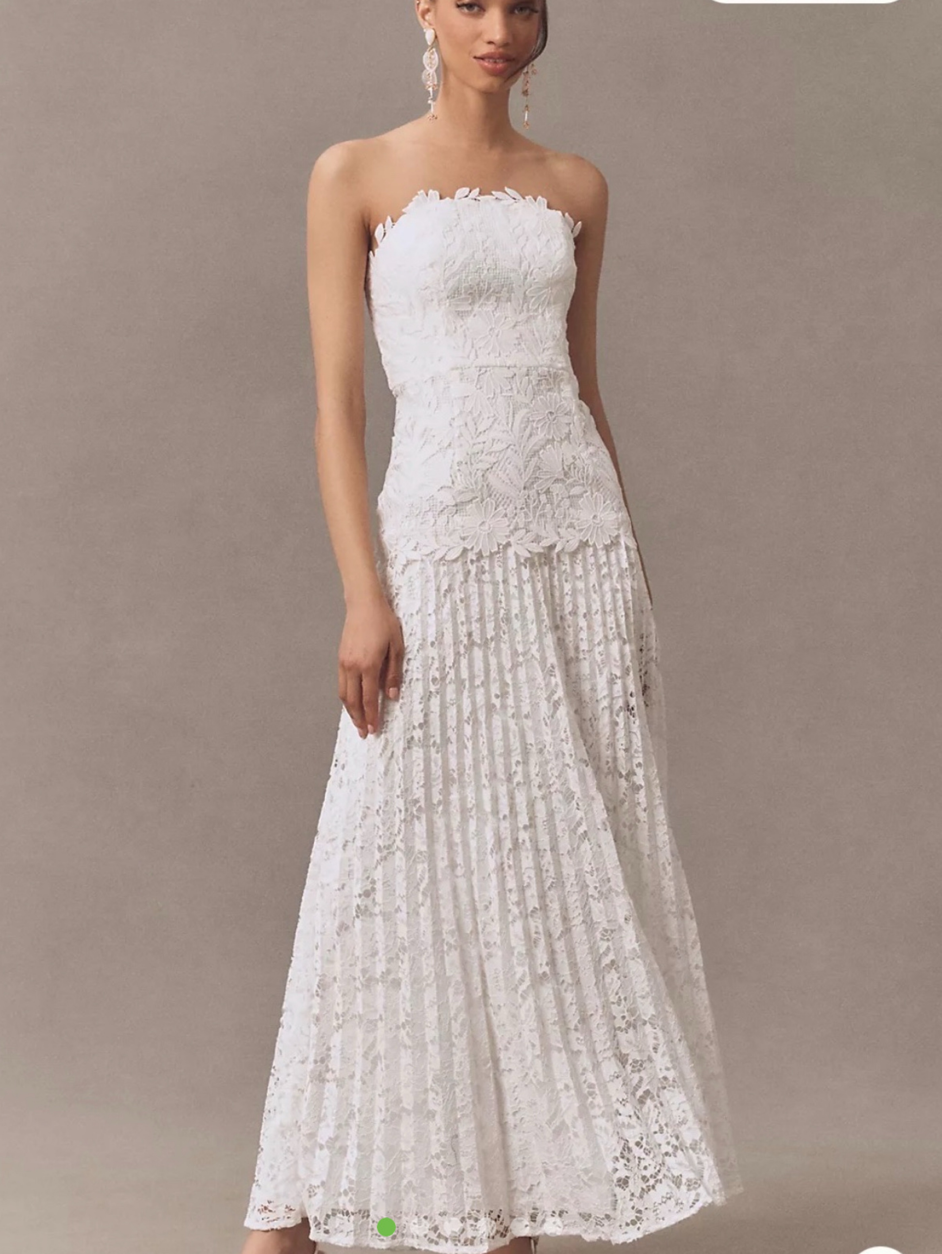 MILLY white lace dress