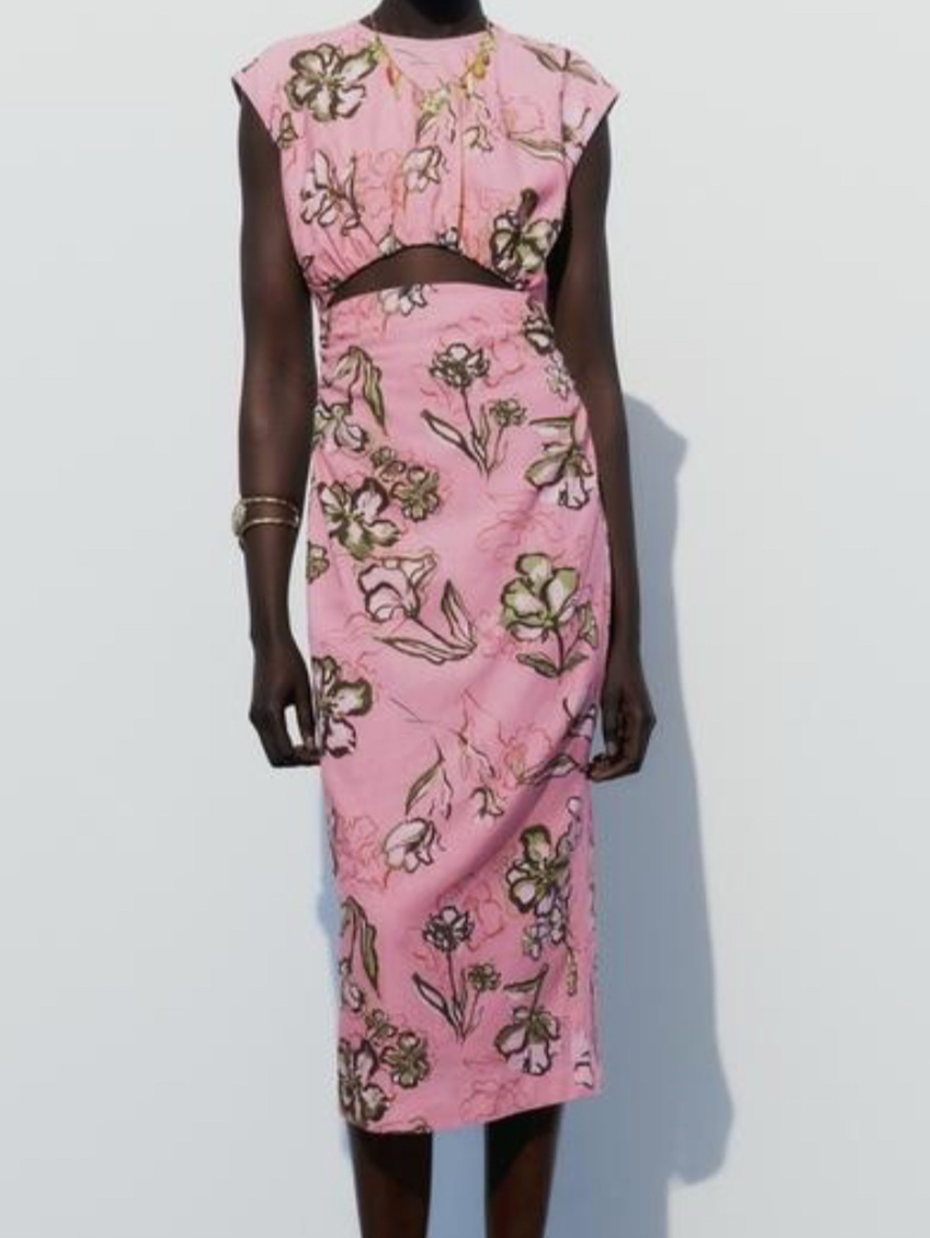 Zara Pink Flower Dress