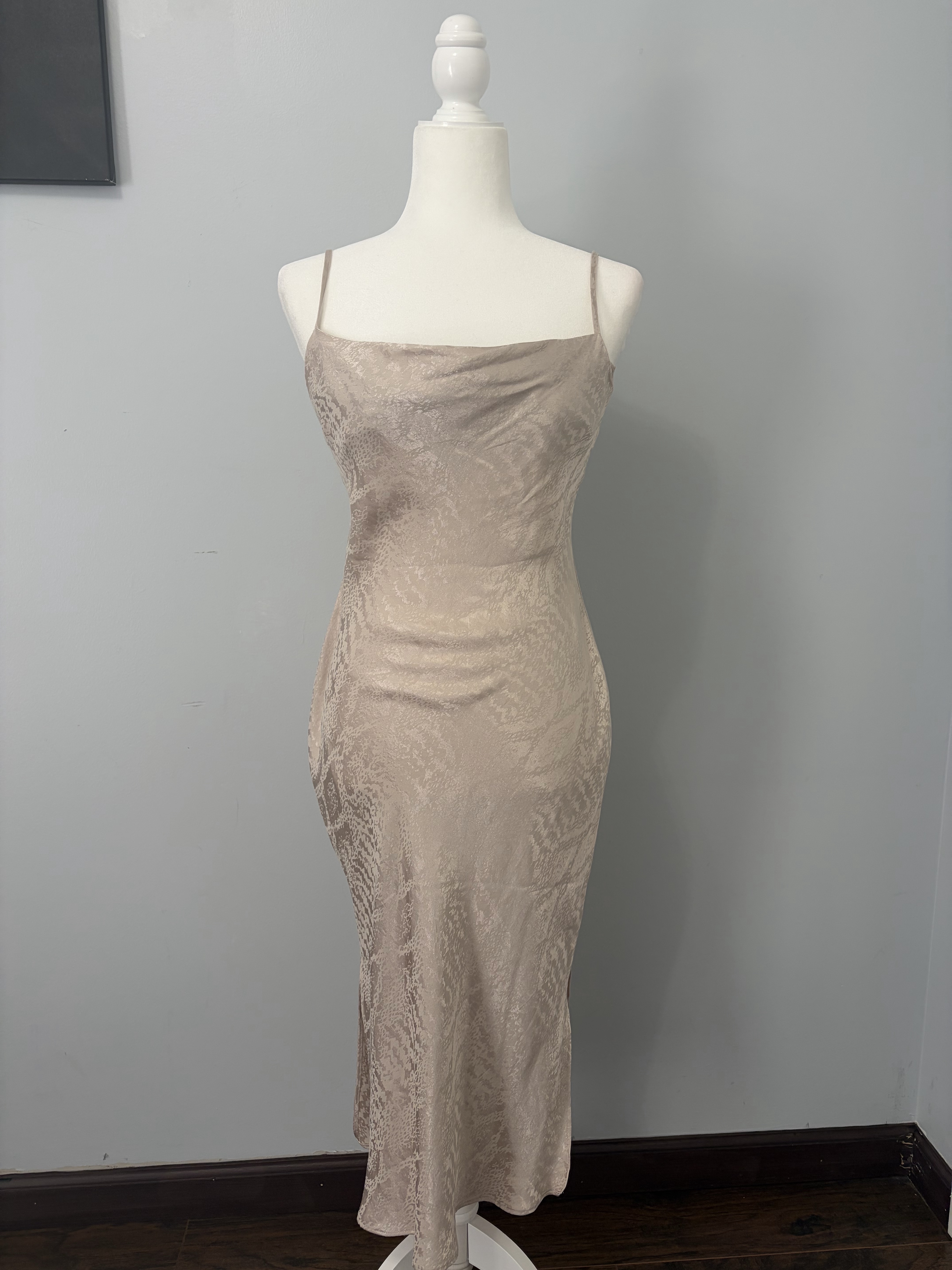 Express midi satin slip dress size small