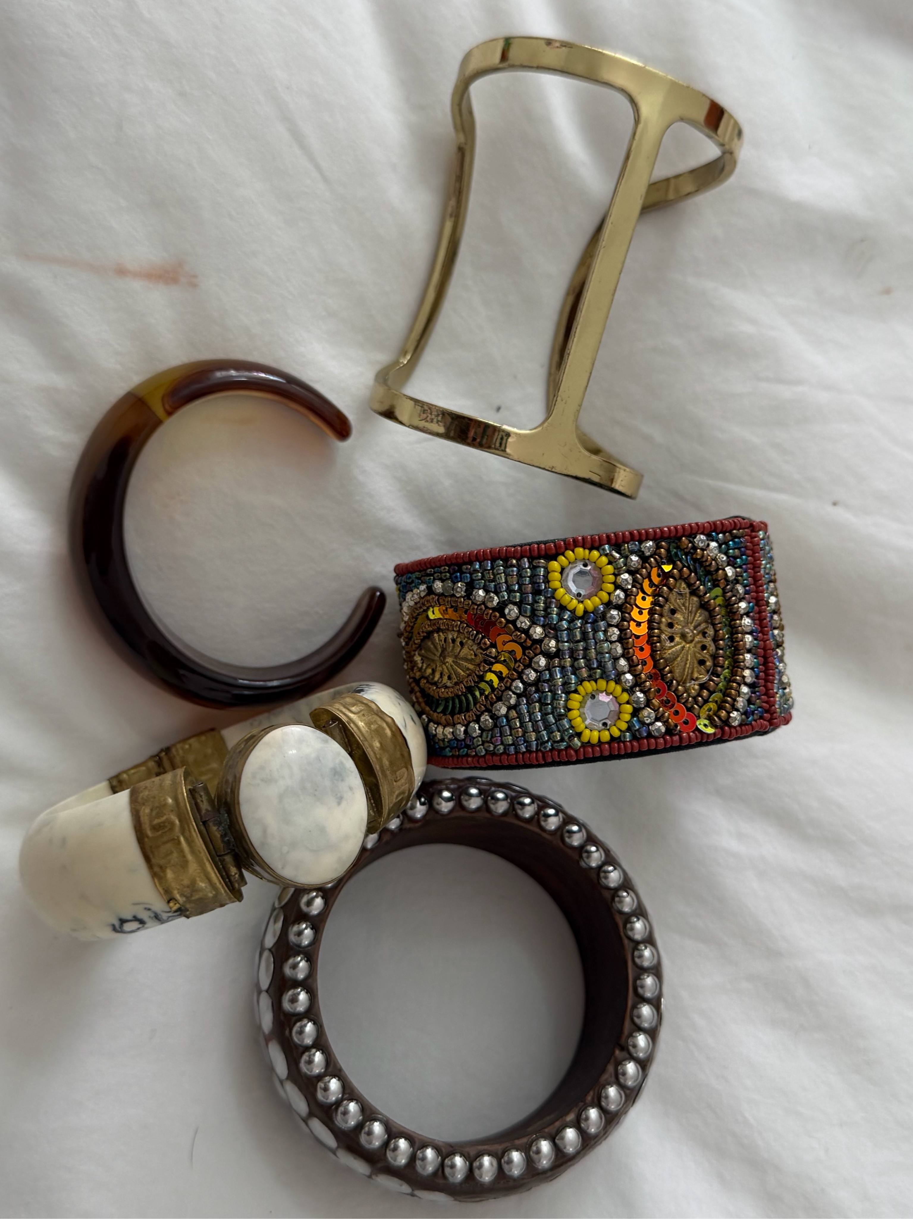 Mixed Statement Bangle Bundle