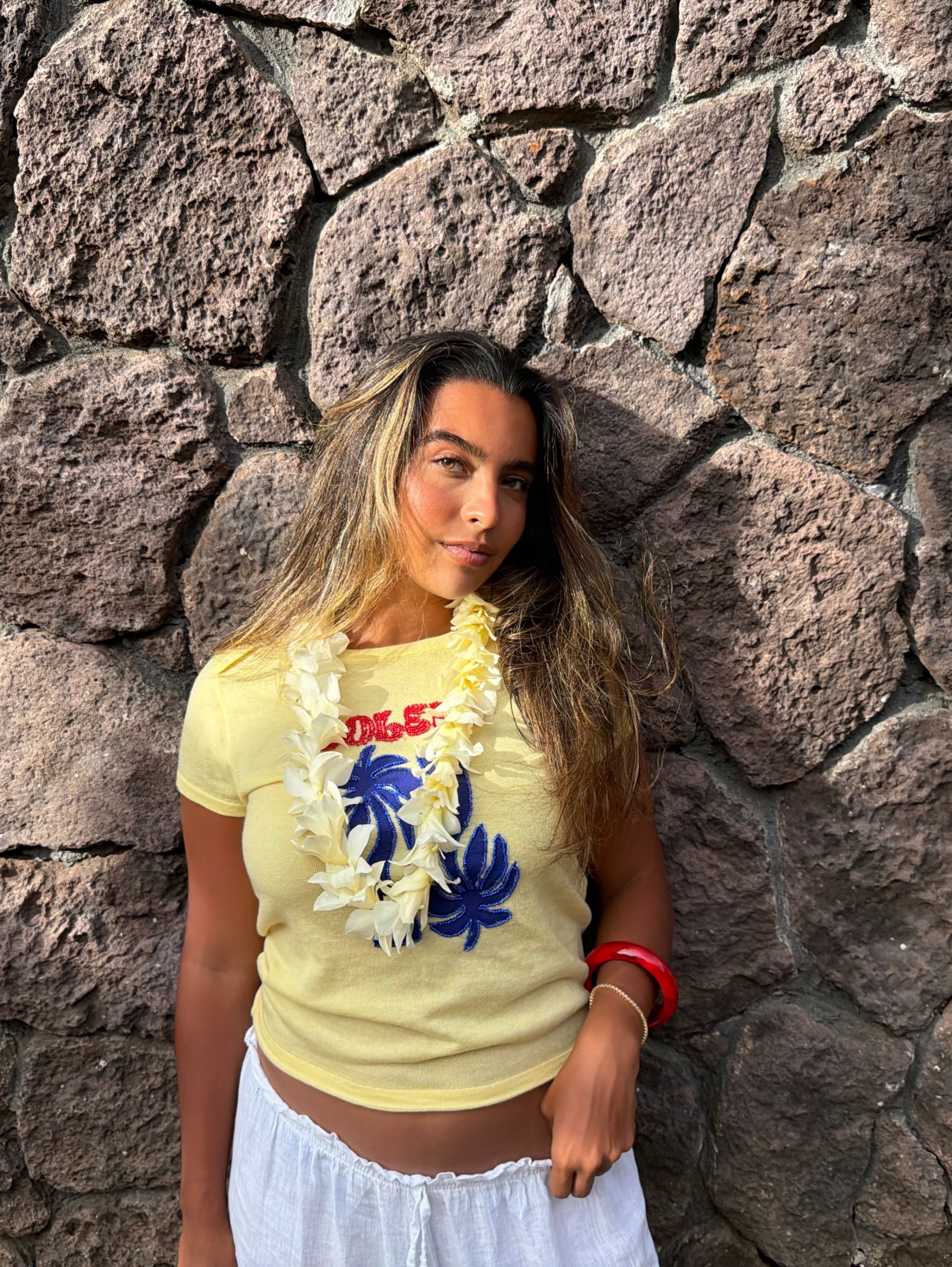 J.Crew Beaded Cashmere Tee