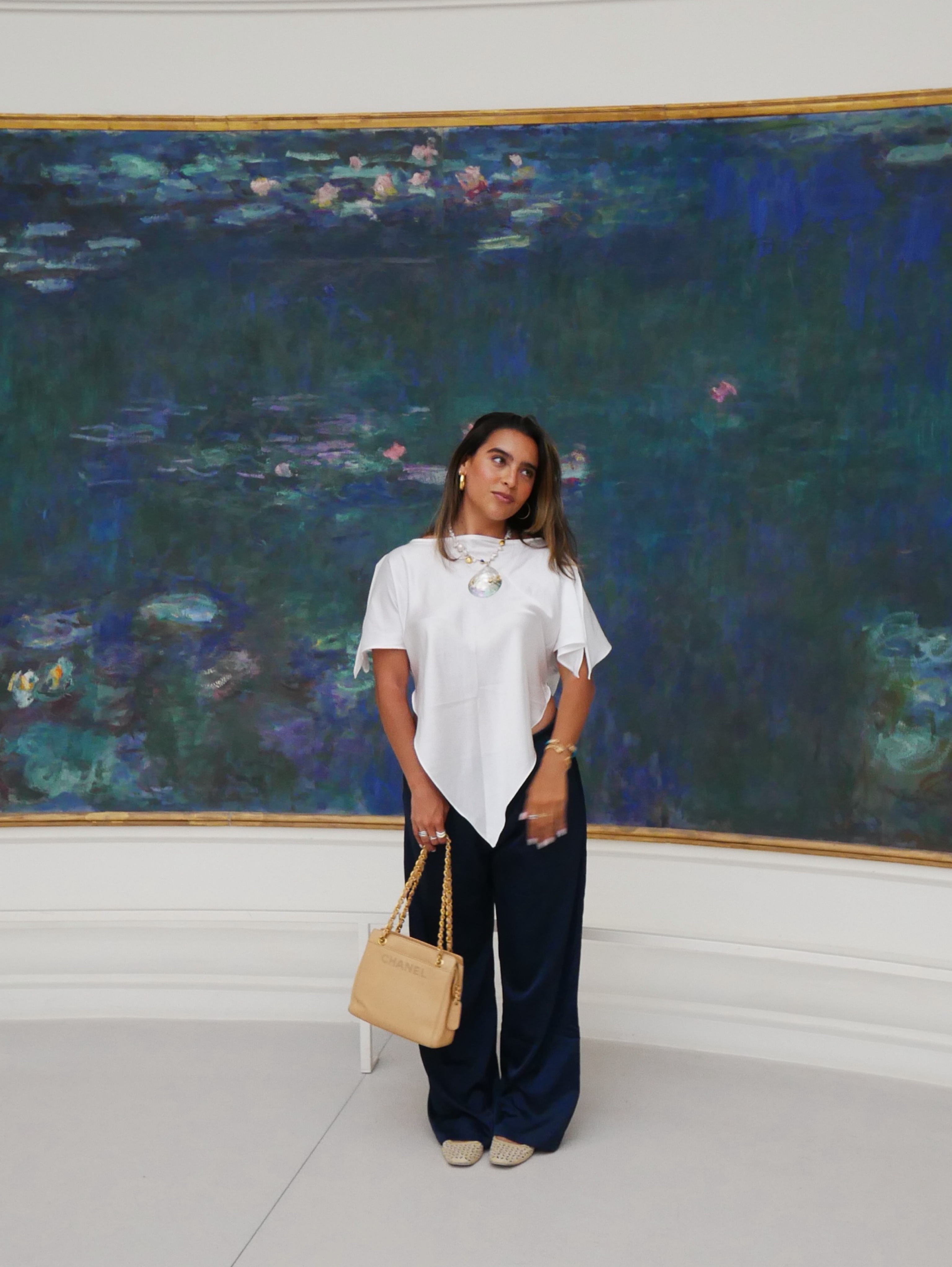 Gimaguas White Asymmetrical Satin Top