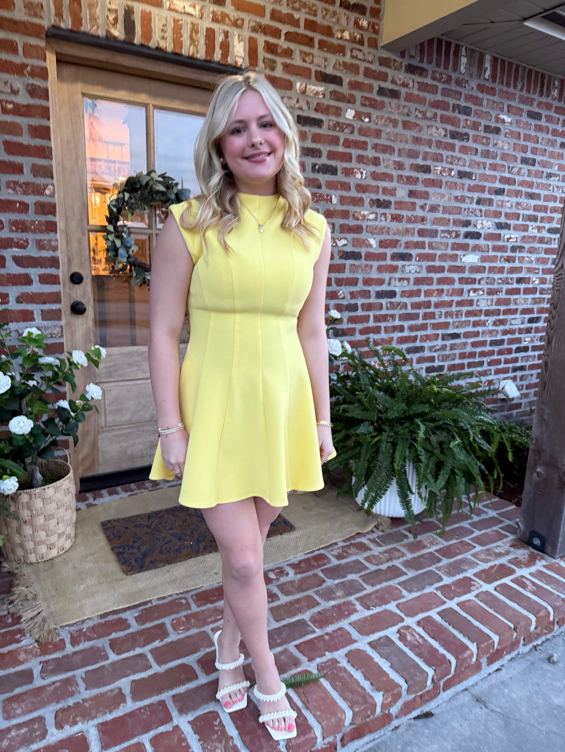 flare knee length dress Yellow Sleeveless Fit-and-Flare Knee-Length by Showpo short flare dress