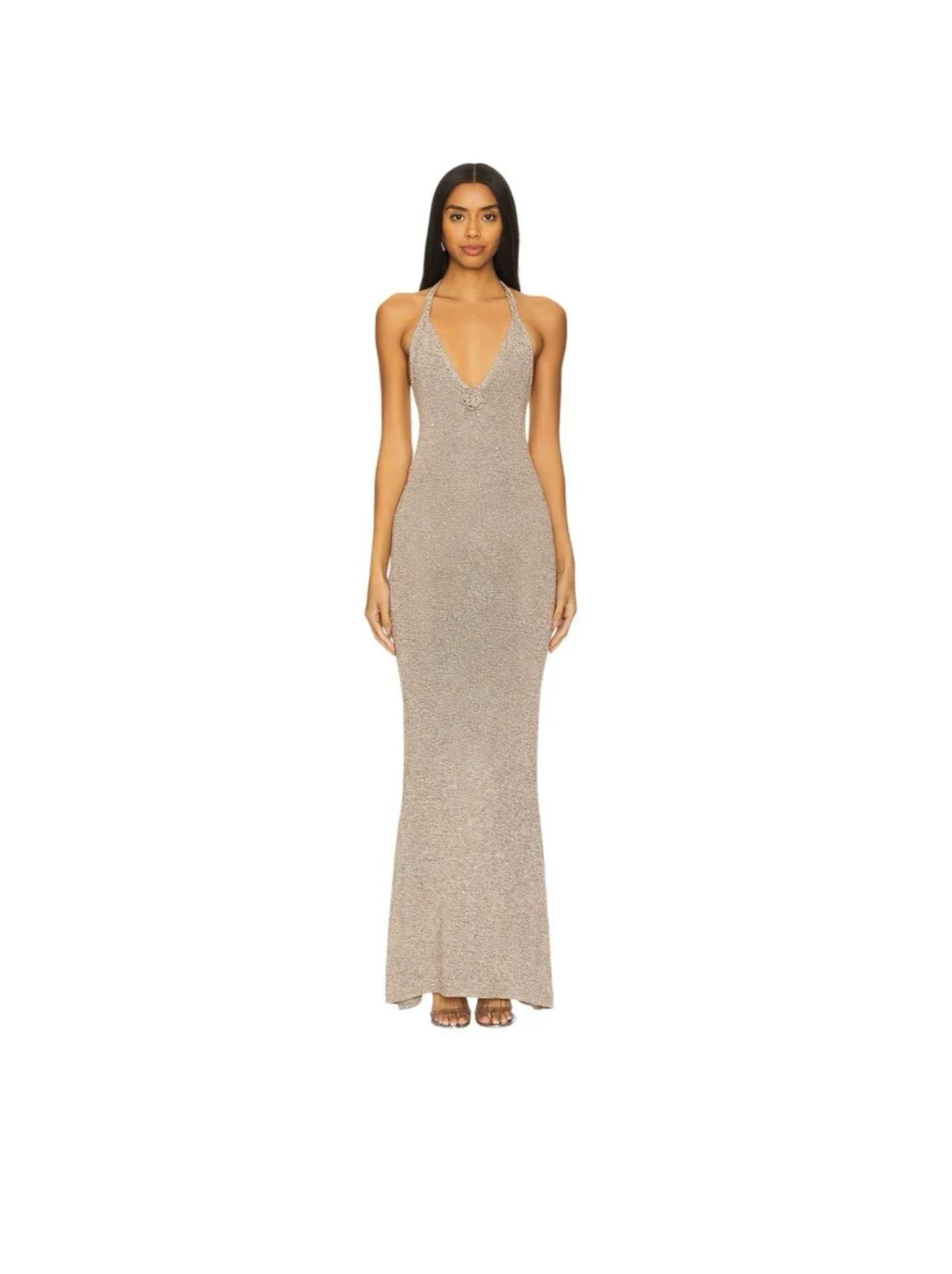 ASTA RESORT Daphne Dress in Hazlenut