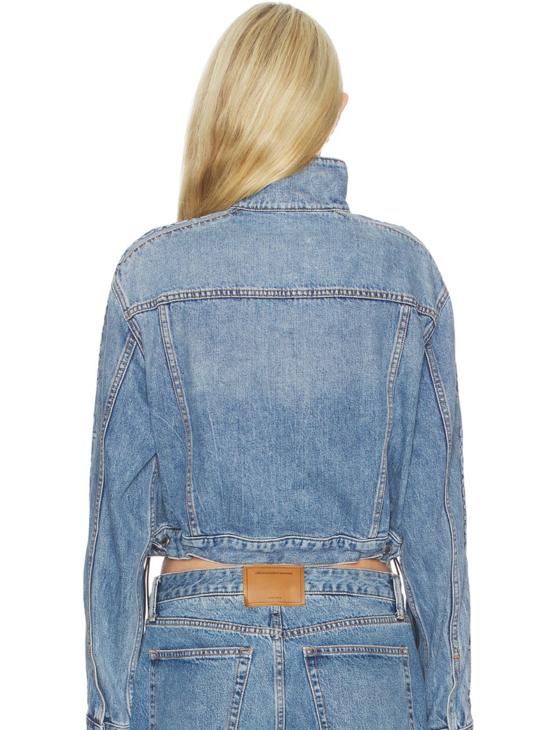 Alexander wang Denim Cropped Jacket by ALEXANDER WANG | Pickle