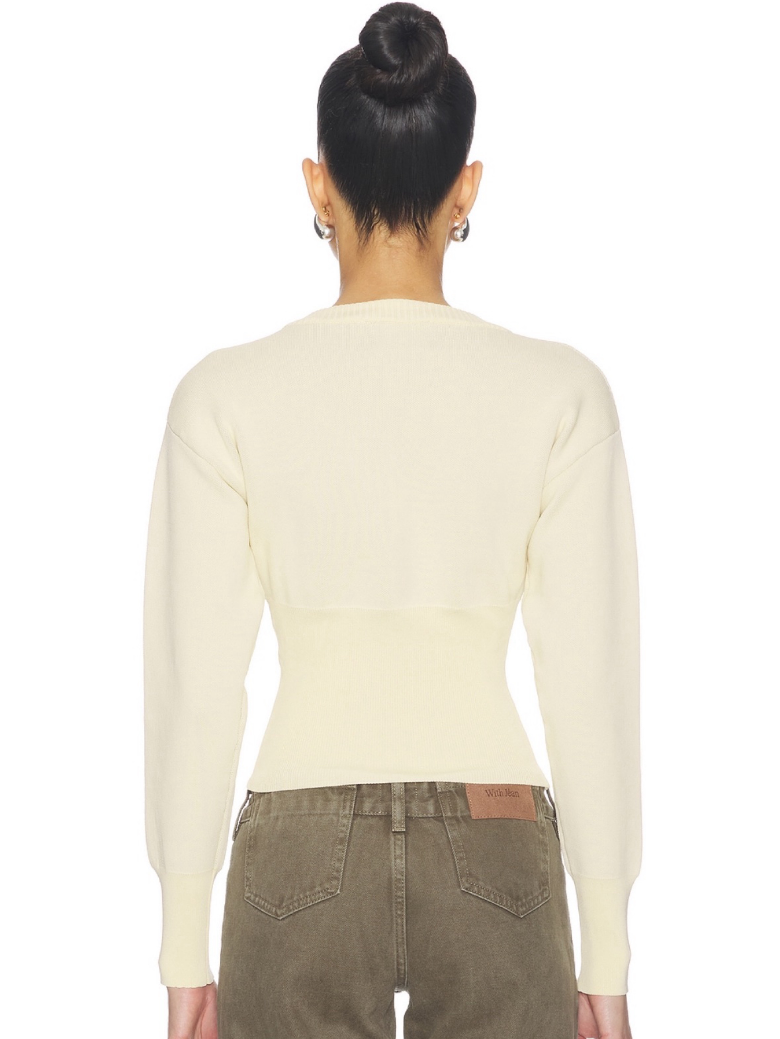 Preppy cream and brown sweater by All The Ways | Pickle