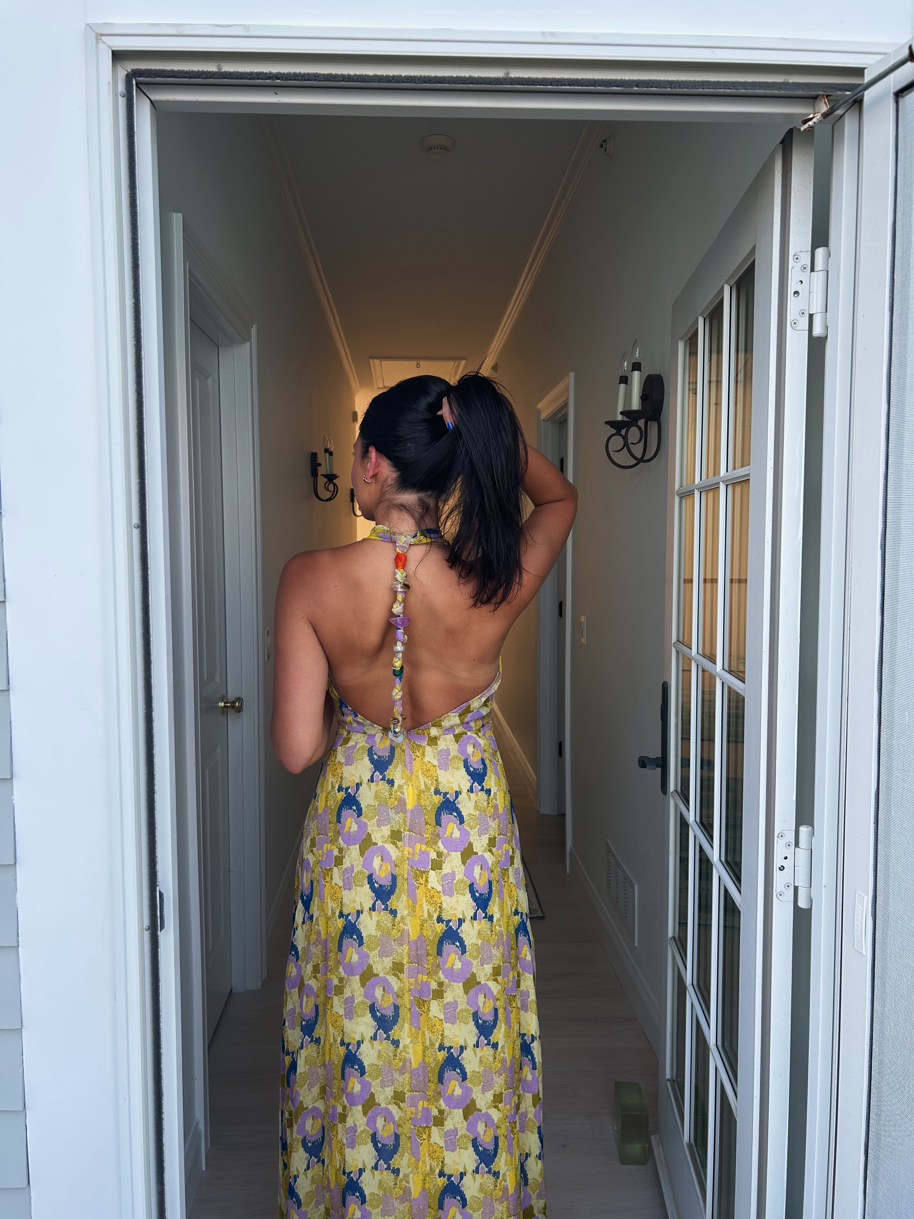 zara printed halter dress Zara - Satin Halter Maxi Dress - Leopard - Xxl
