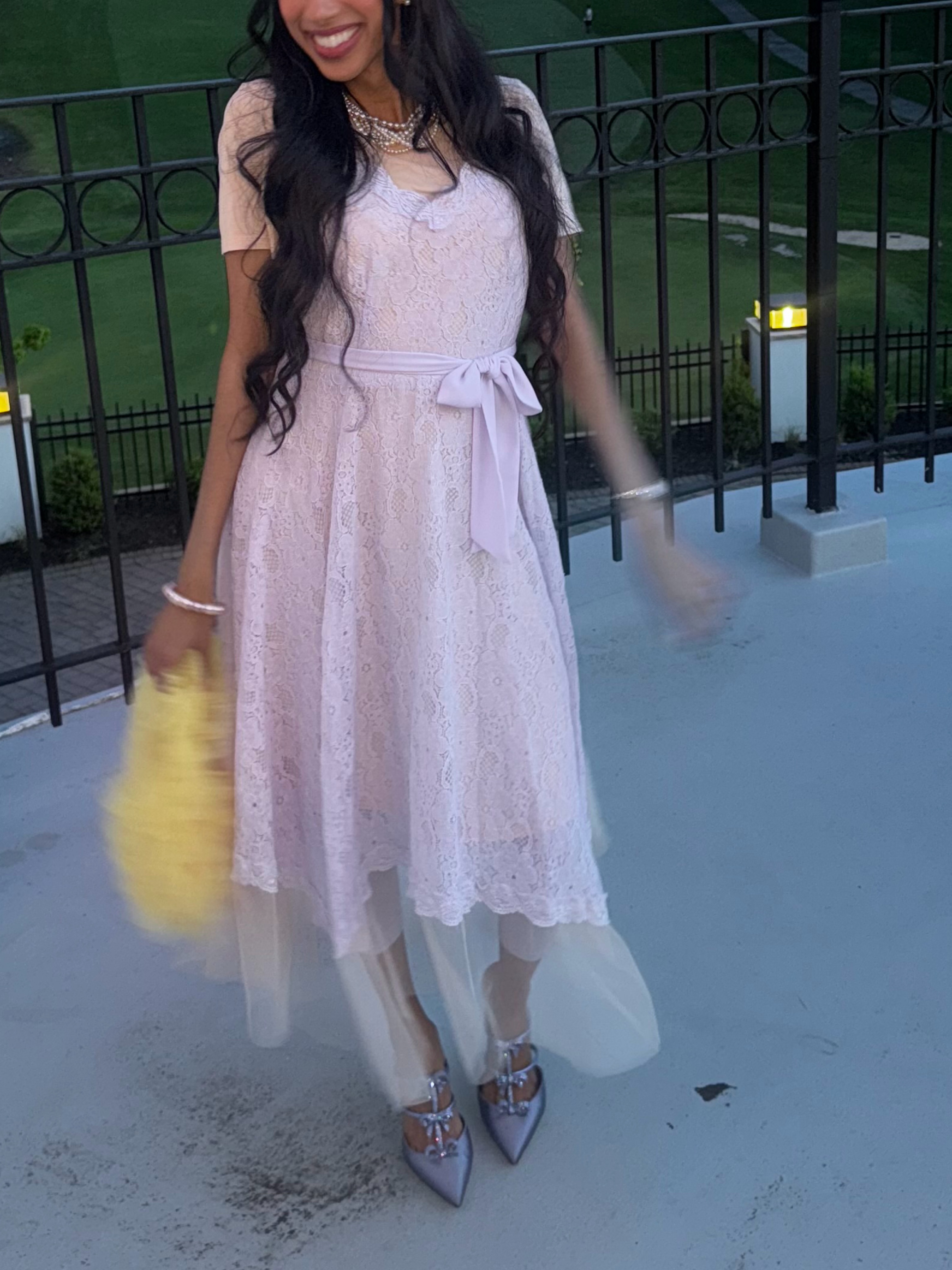 Lauren Conrad Lavender Lace Dress