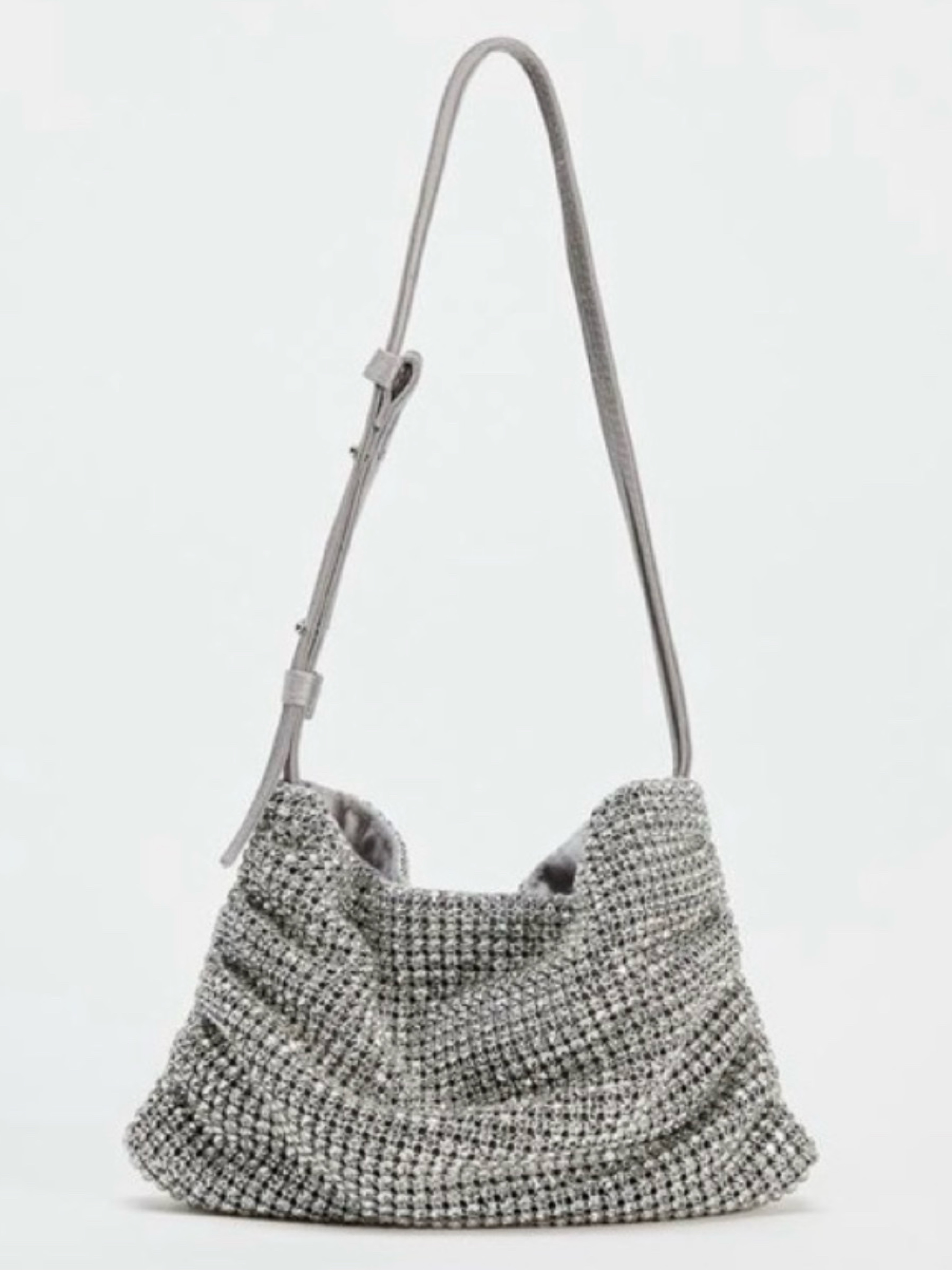 Shimmery Diamond Mini Bucket Bag