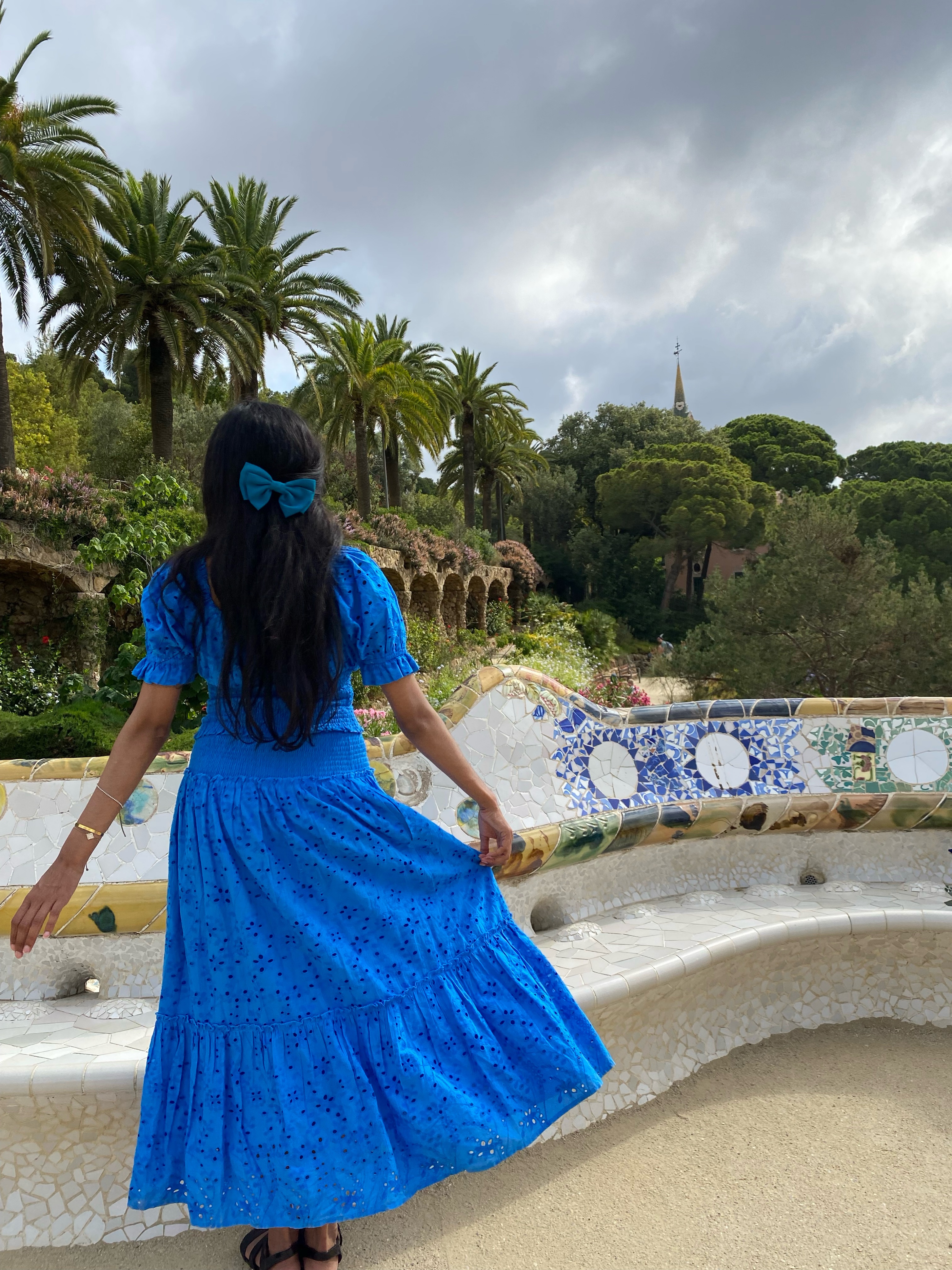 Blue Skirt and Top Set