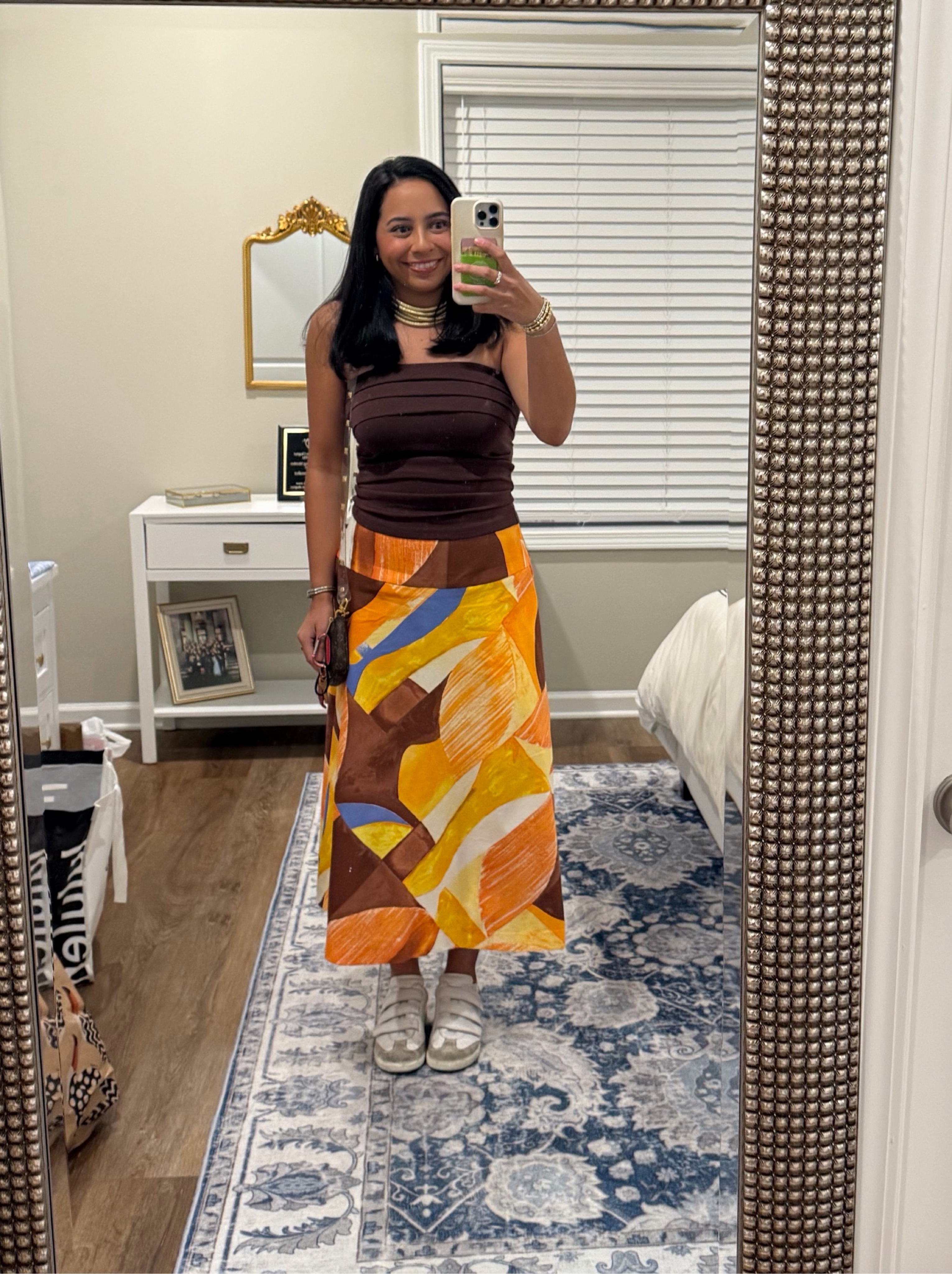 Maxi Skirt and Crop Top Set