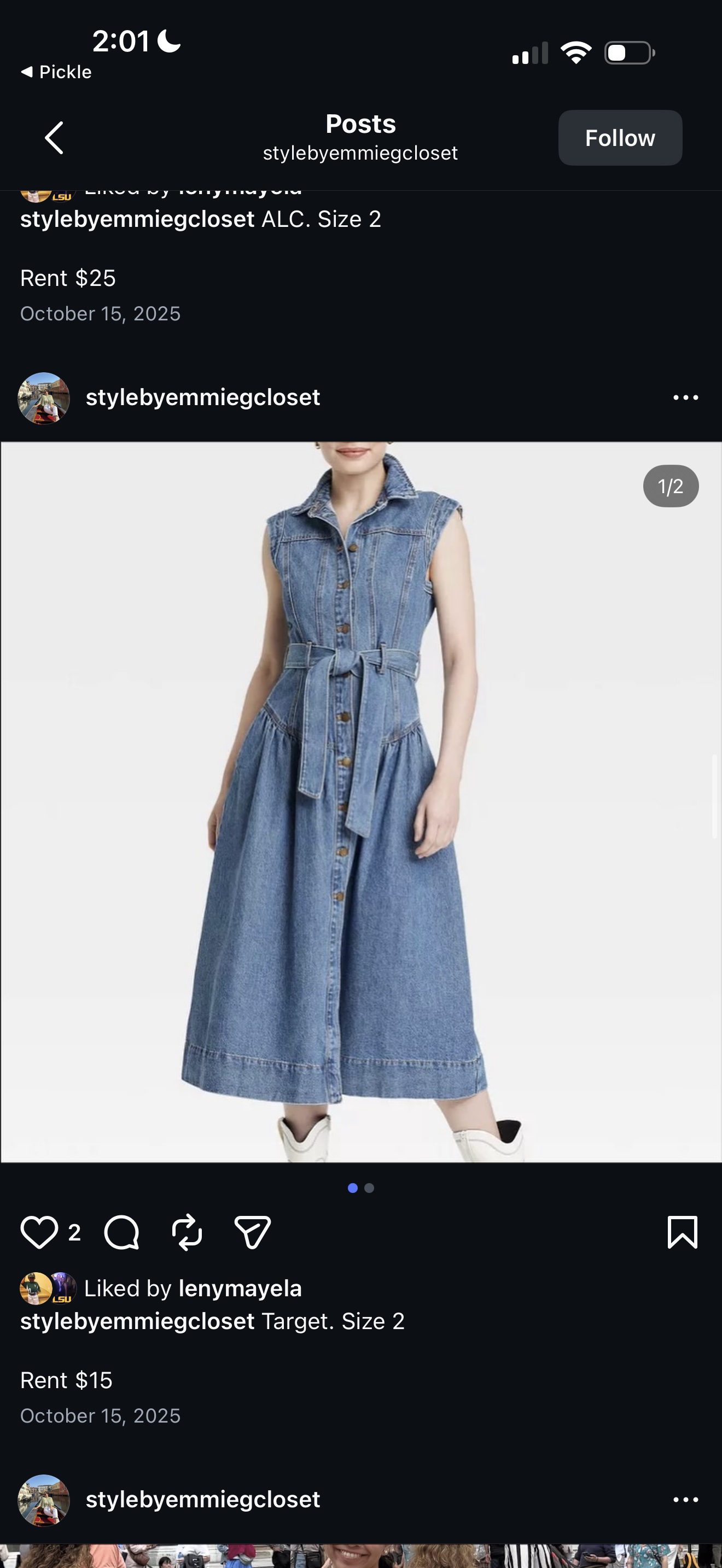 Denim Midi Dress