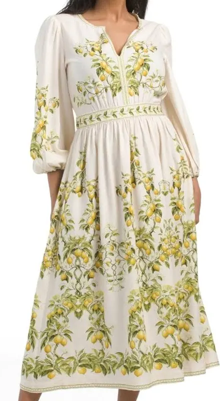 Max Studio Linen Maxi Dress by Max Studio - Pickle