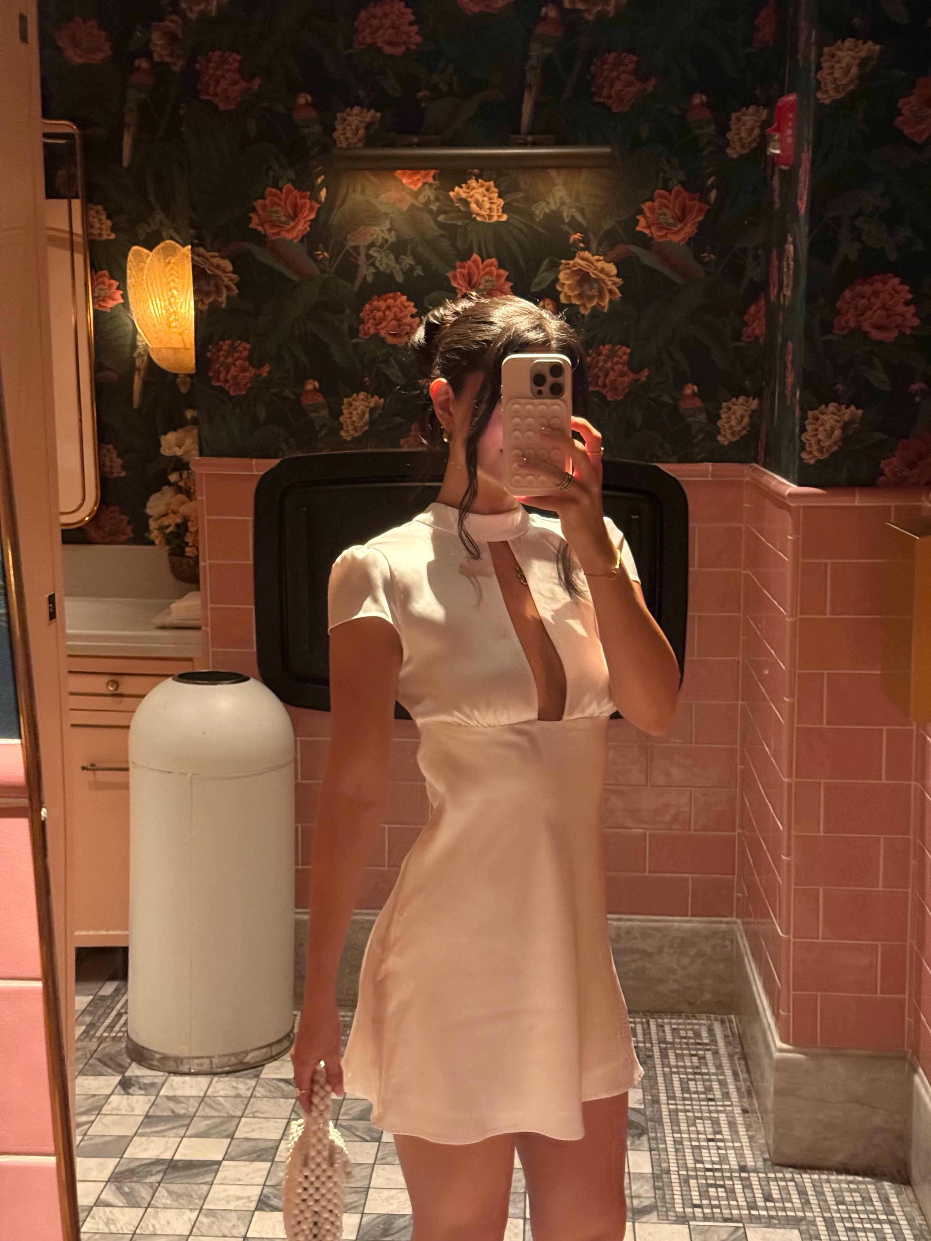 SATIN EFFECT SLIT DRESS - ZARA