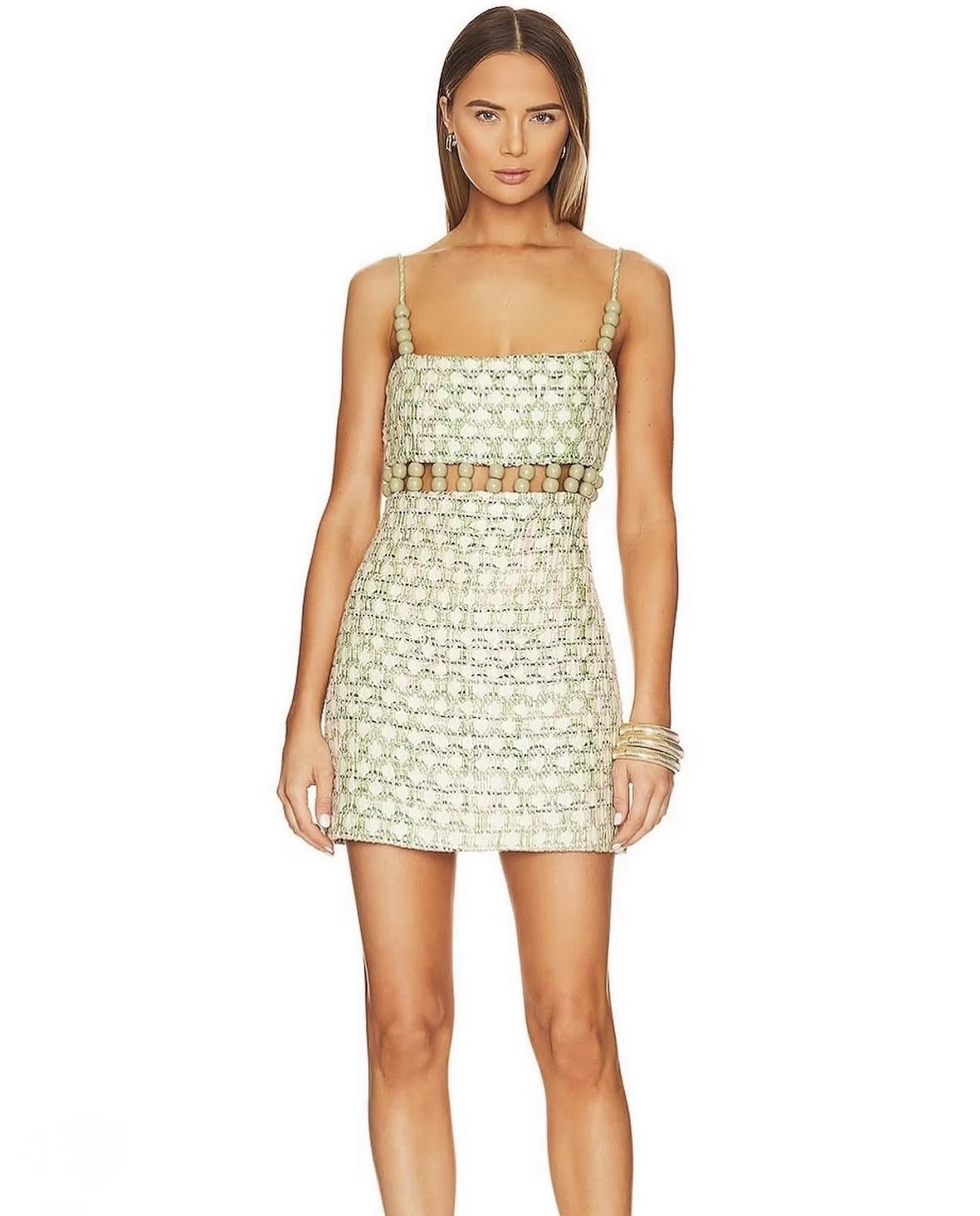 alexis beaded dress Alexis Franciska Beaded open back mini dress