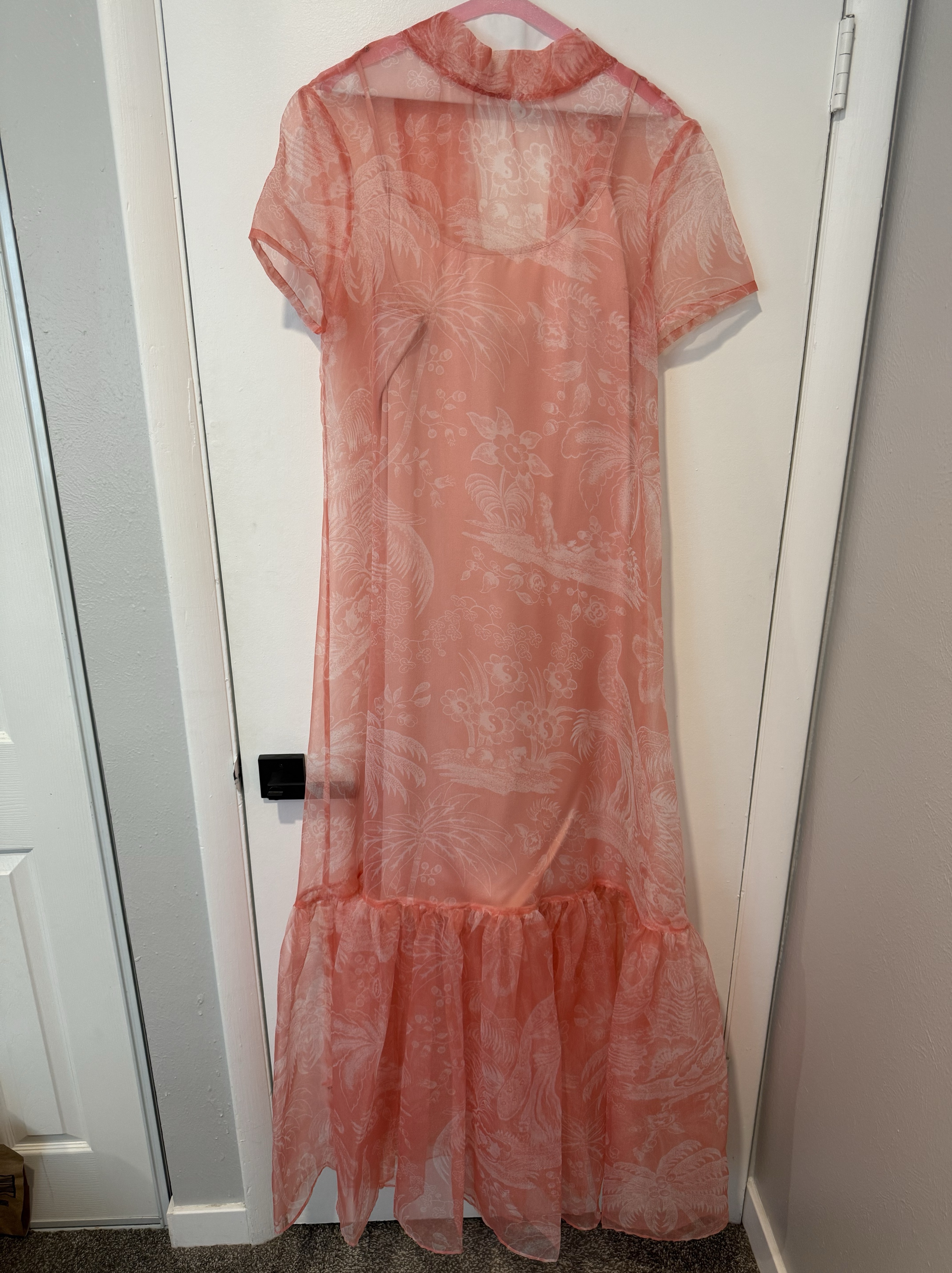 calluna dress cherry blossom ivory toile STAUD | Dresses | Nwt Staud Calluna Dress Cherry Blossom Ivory Toile Maxi  Gown Size Small