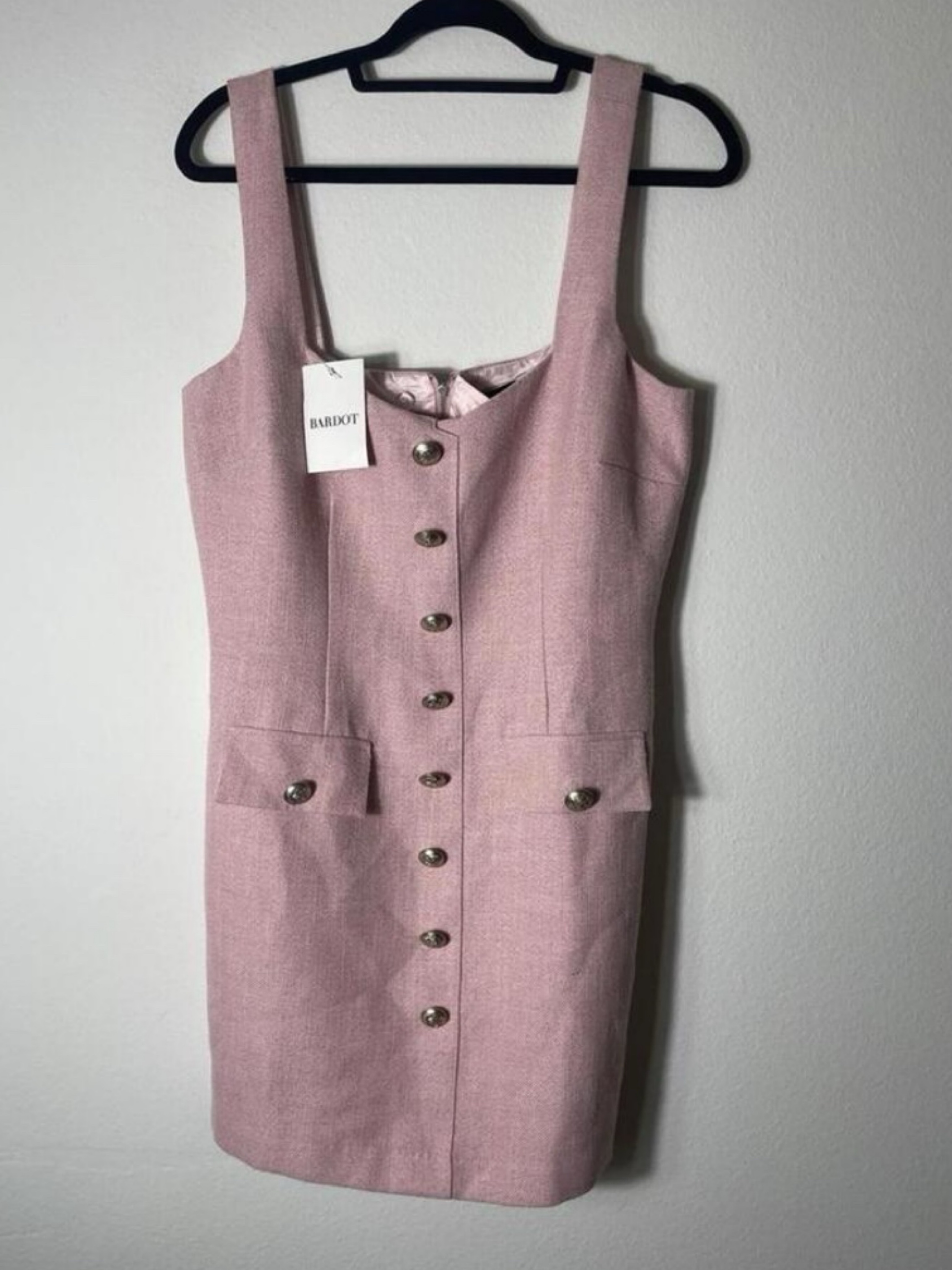 emilie boucle mini dress in pink bardot Bardot Emilie Boucle Mini Dress by Bardot