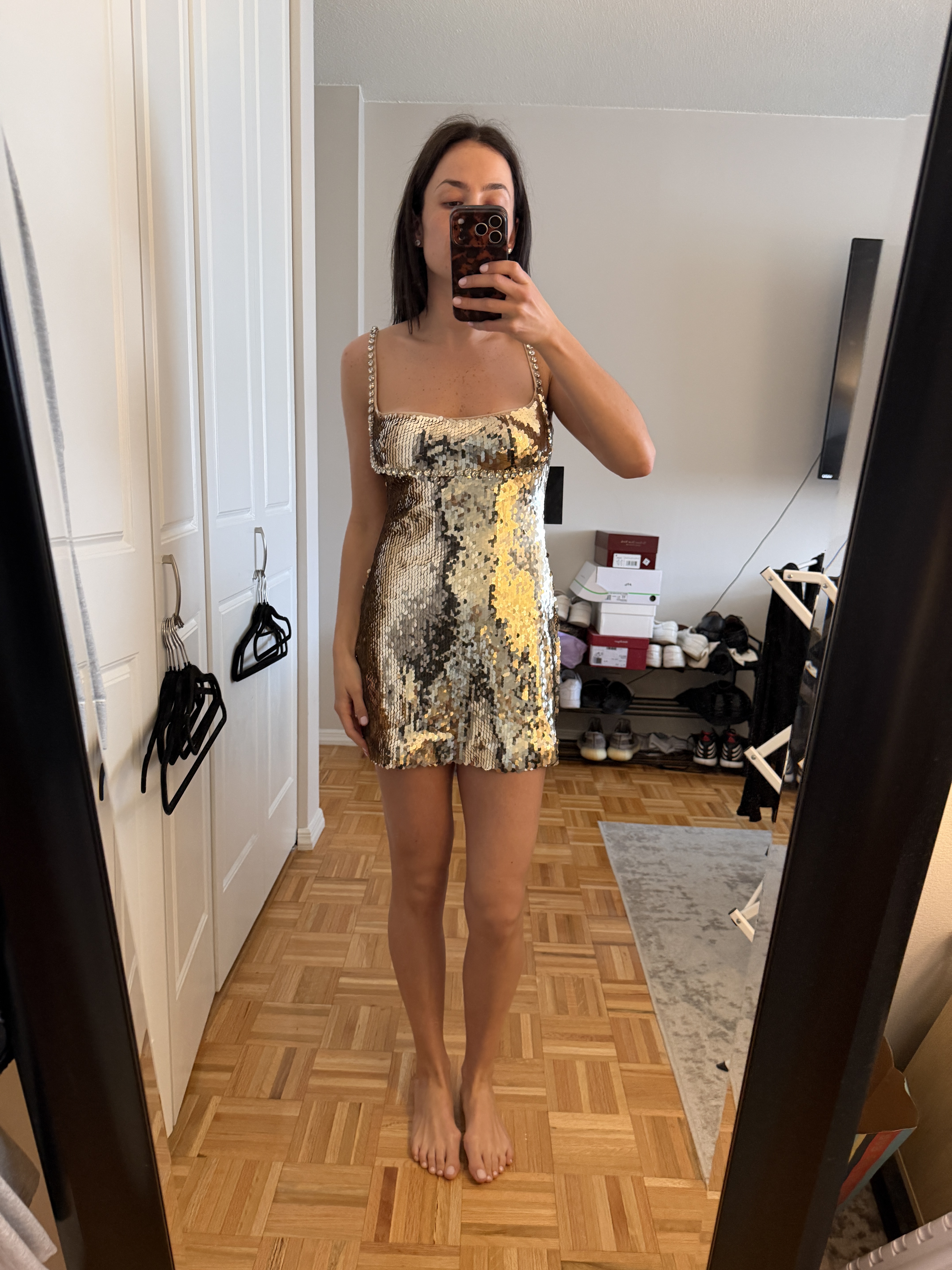 retrofete dress gold Aura Dress  Retrofete