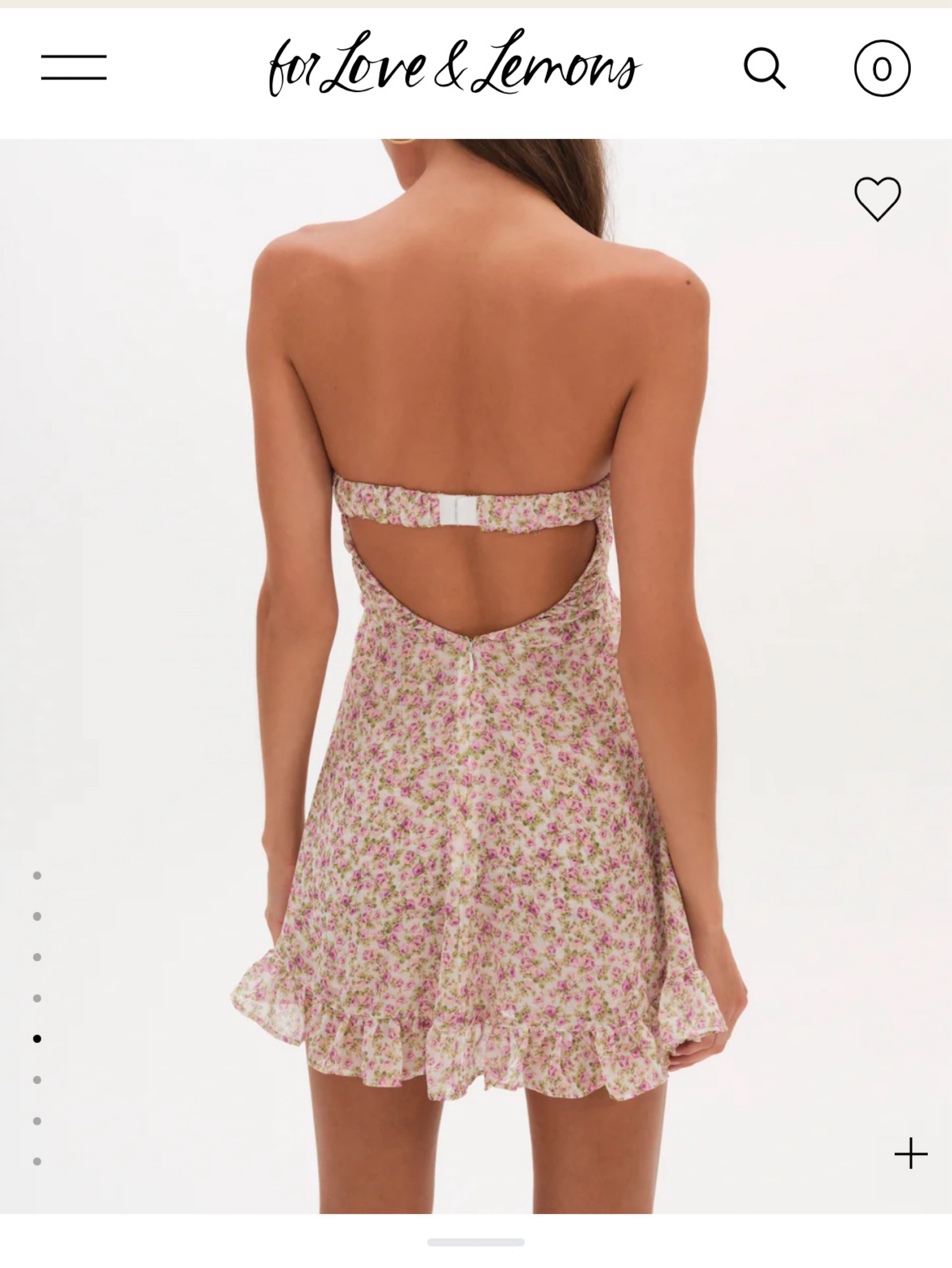for love and lemons strapless mini dress For Love & Lemons