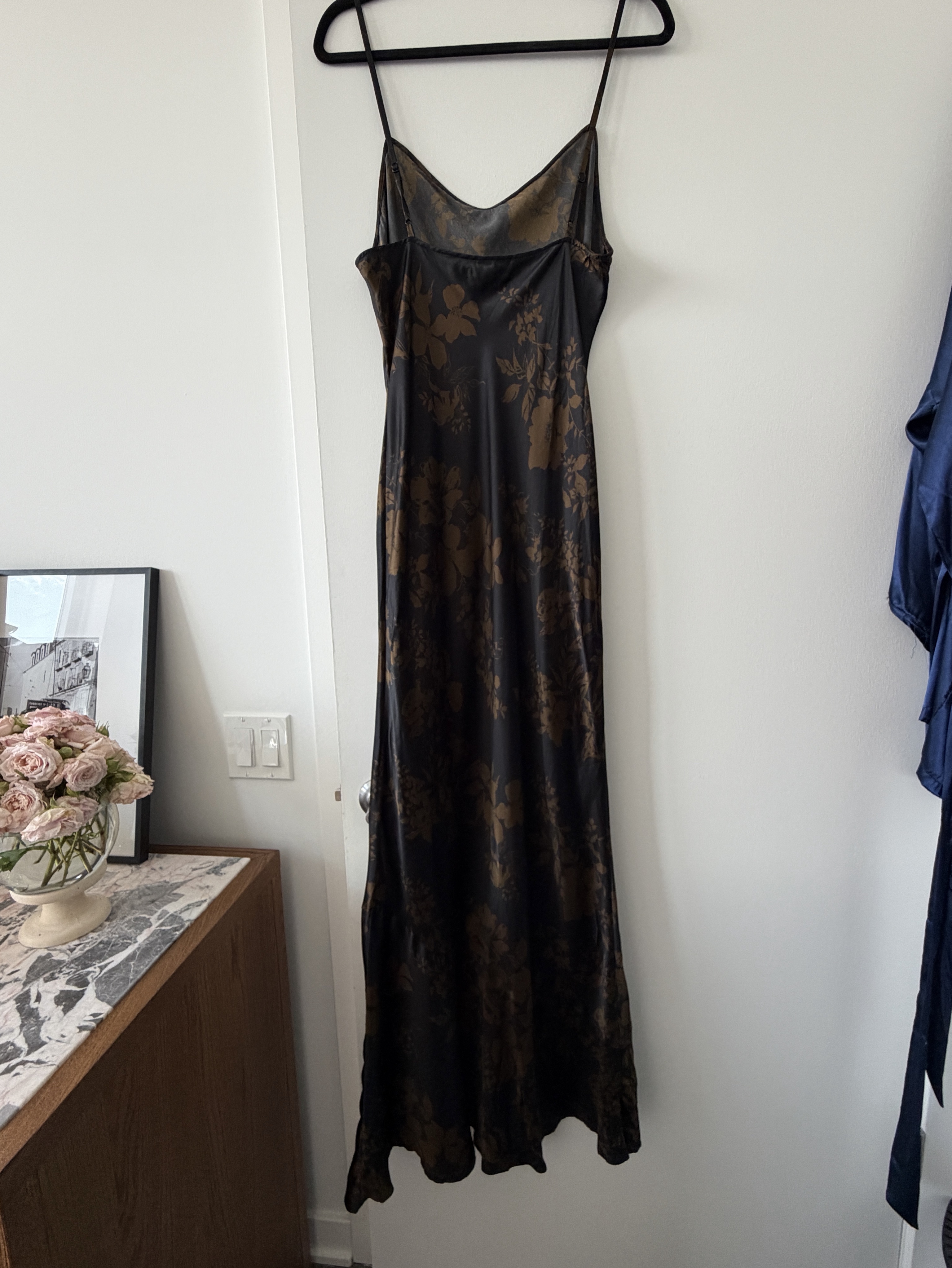 parma silk dress Reformation Parma Silk Dress | Blue