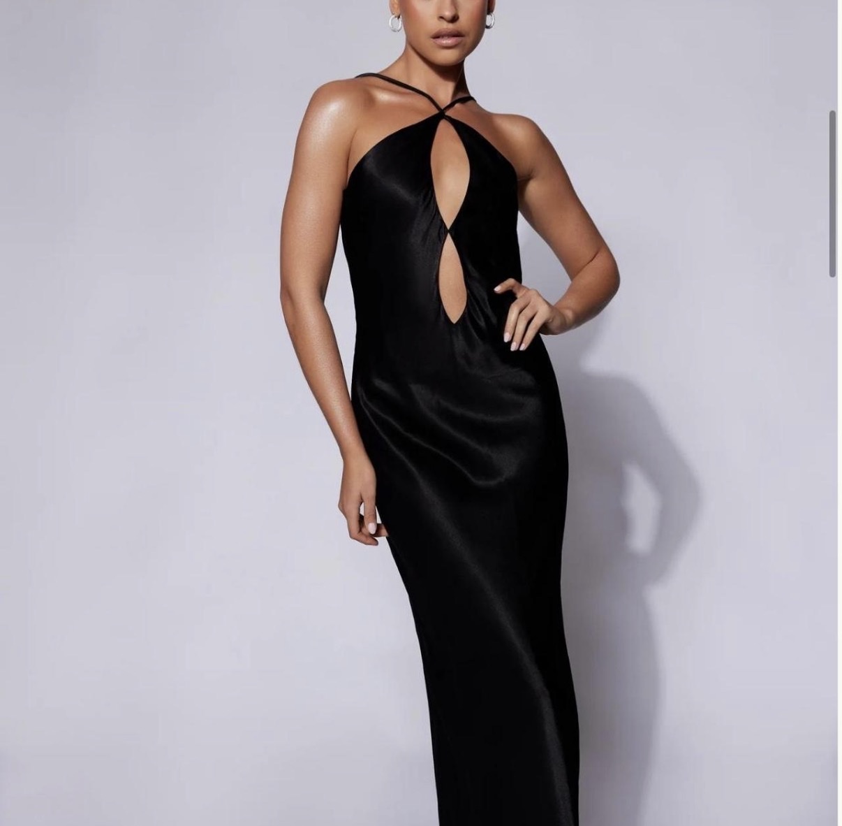 Black Wedding Guest Dress by Meshki - Pickle
